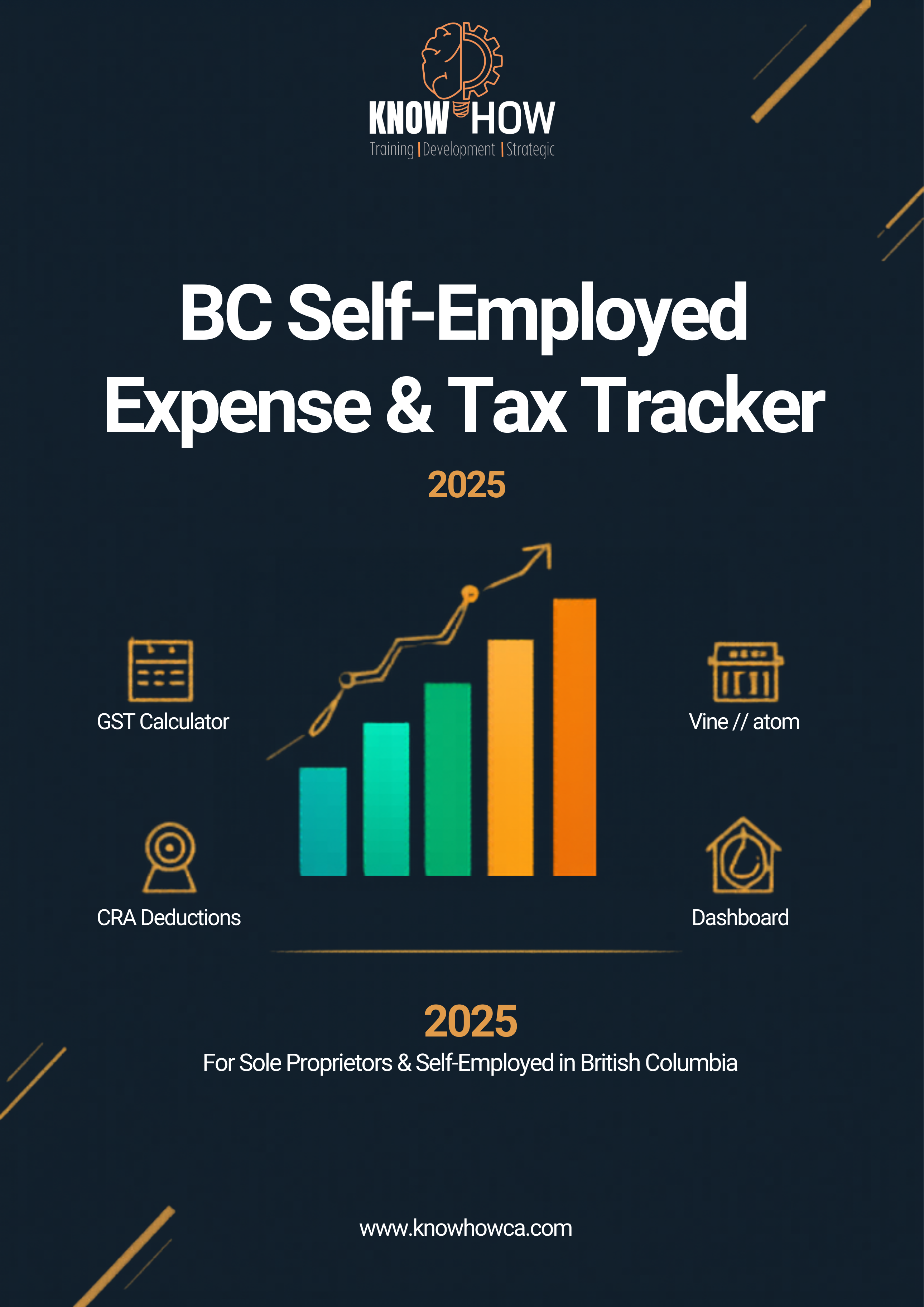 BC Self-Employed Expense & Tax Tracker 2025 — Excel Template