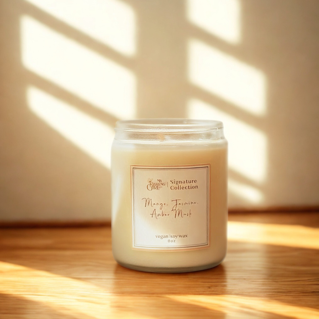 Mango Jasmine Amber Musk Candle - 8oz