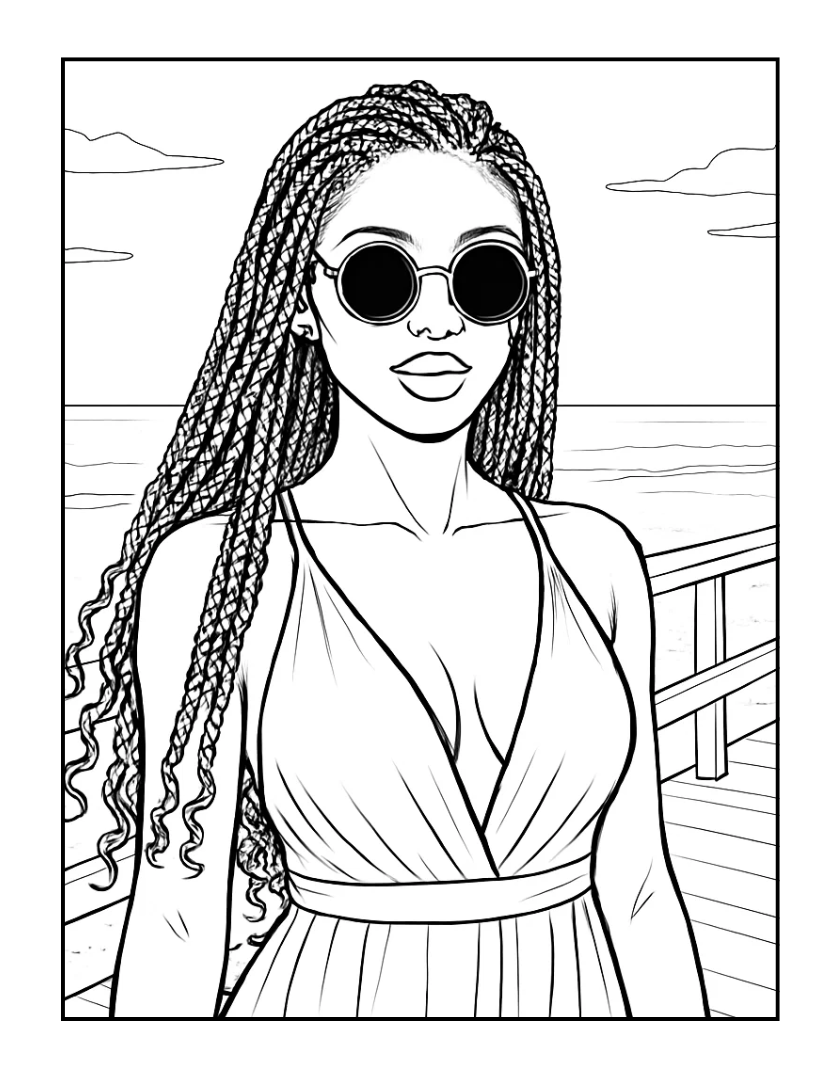 Colorful Darlings: Coloring Book