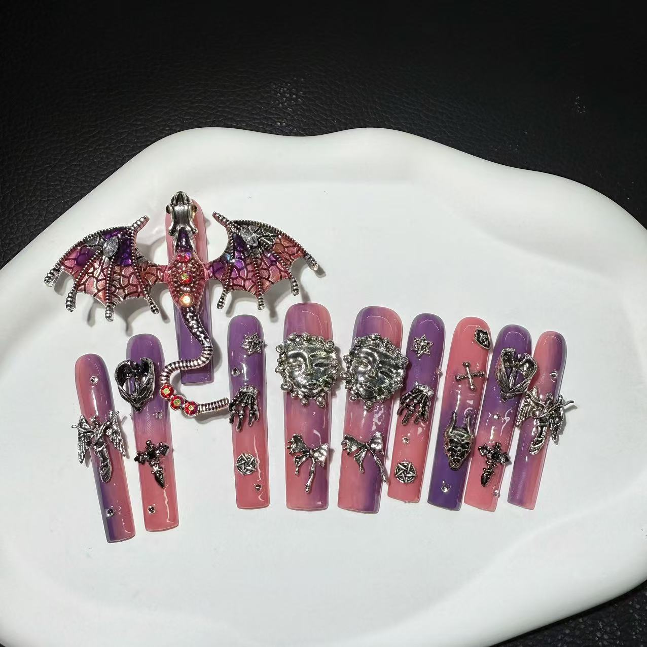 Gothic Dragon Nail Art Accessories
