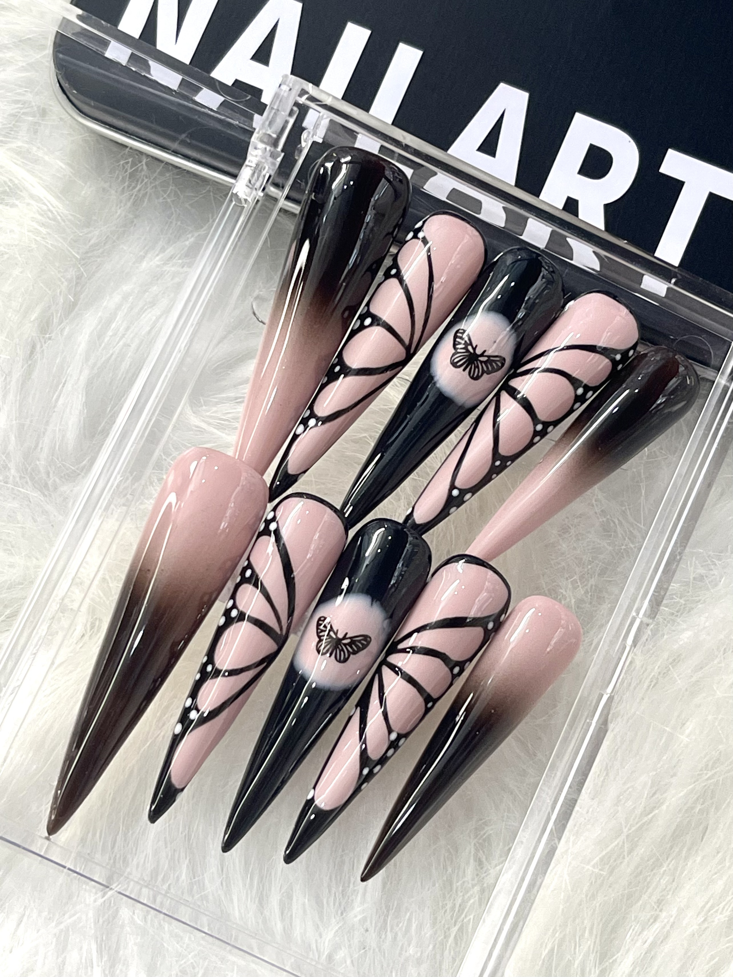 Decorative Stiletto Press-On Nails