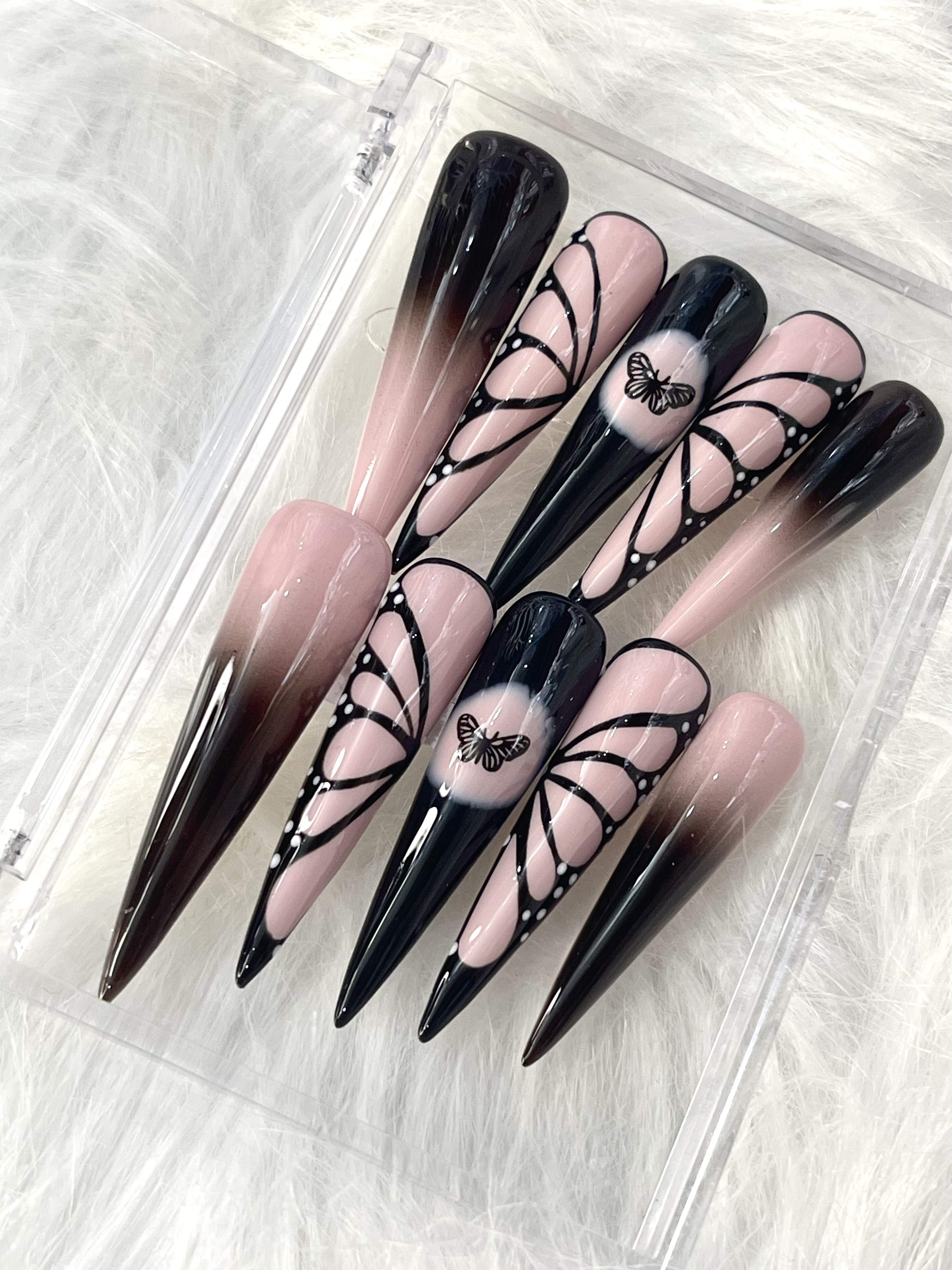 Decorative Stiletto Press-On Nails