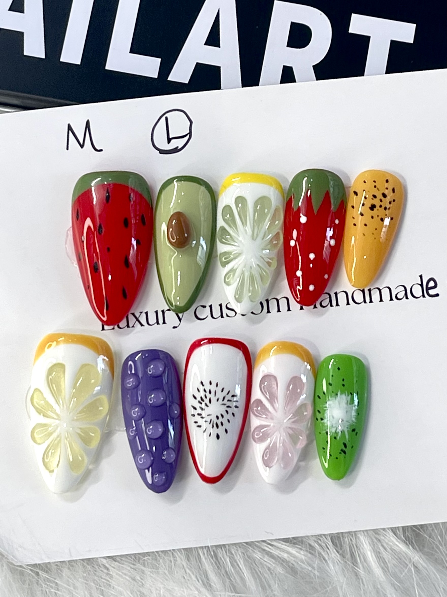 Fruit Garden | 3D Summer Fruit Press-On Nails