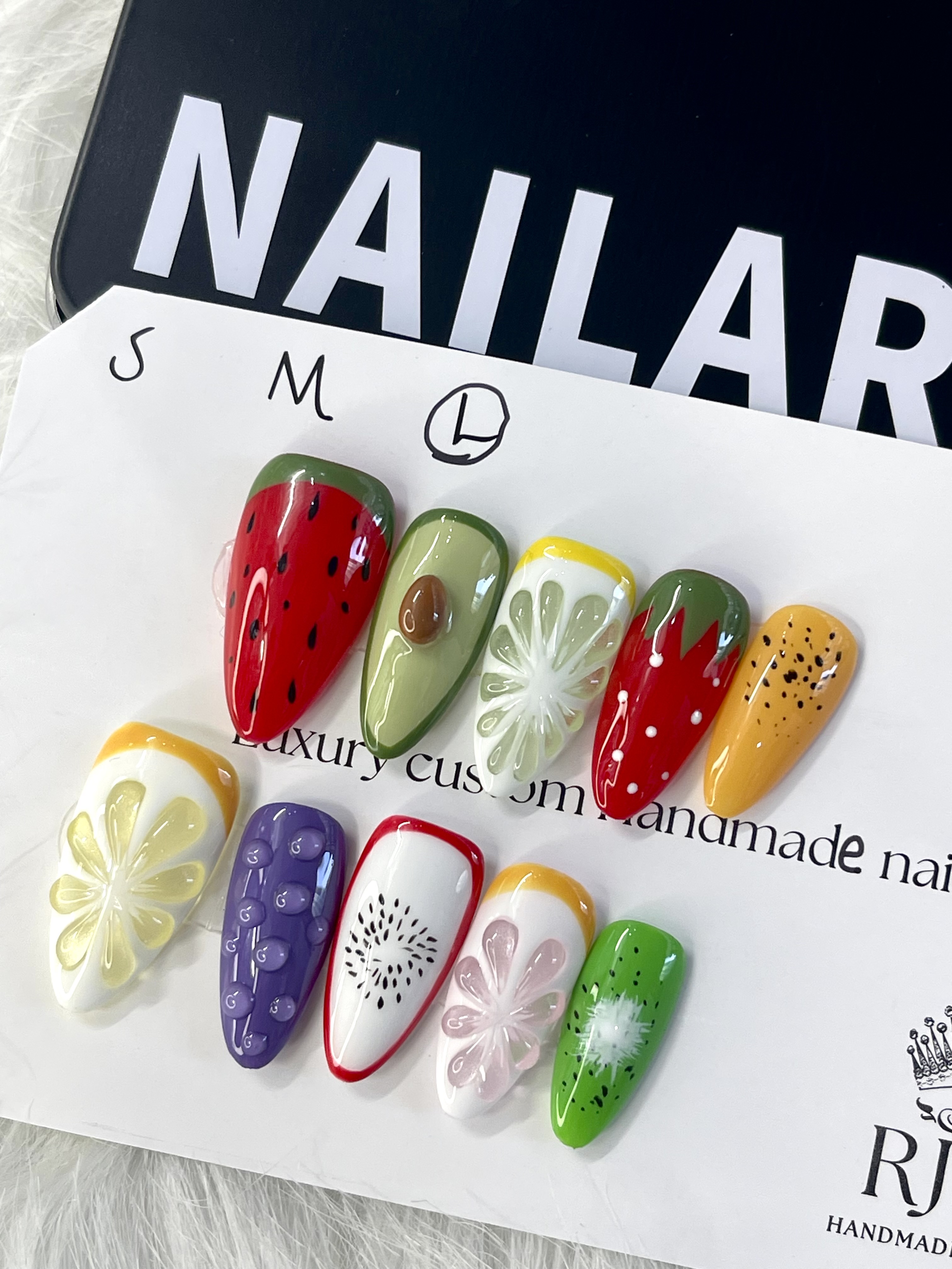 Fruit Garden | 3D Summer Fruit Press-On Nails