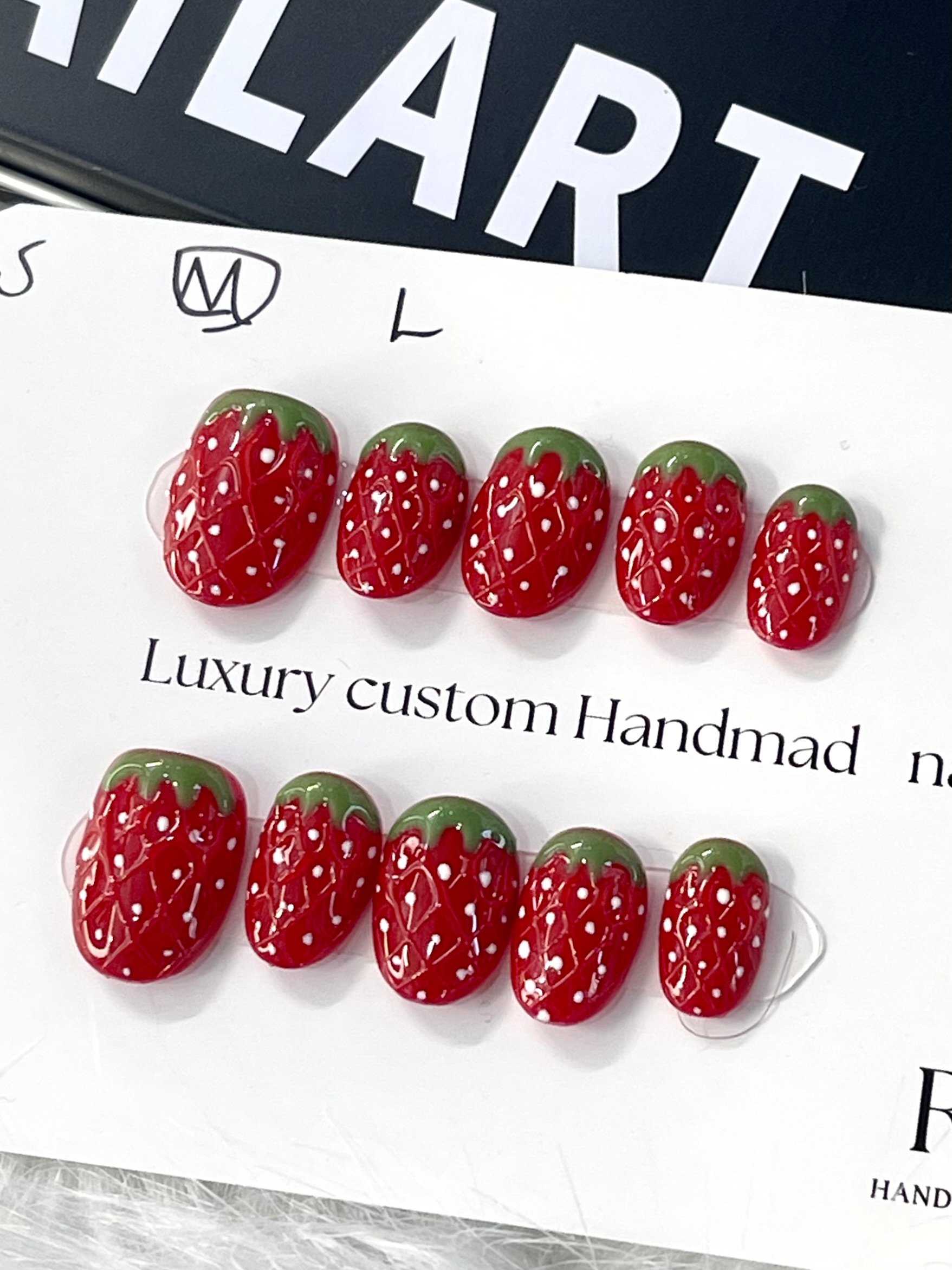 Berry Sweet | 3D Strawberry Press-On Nails