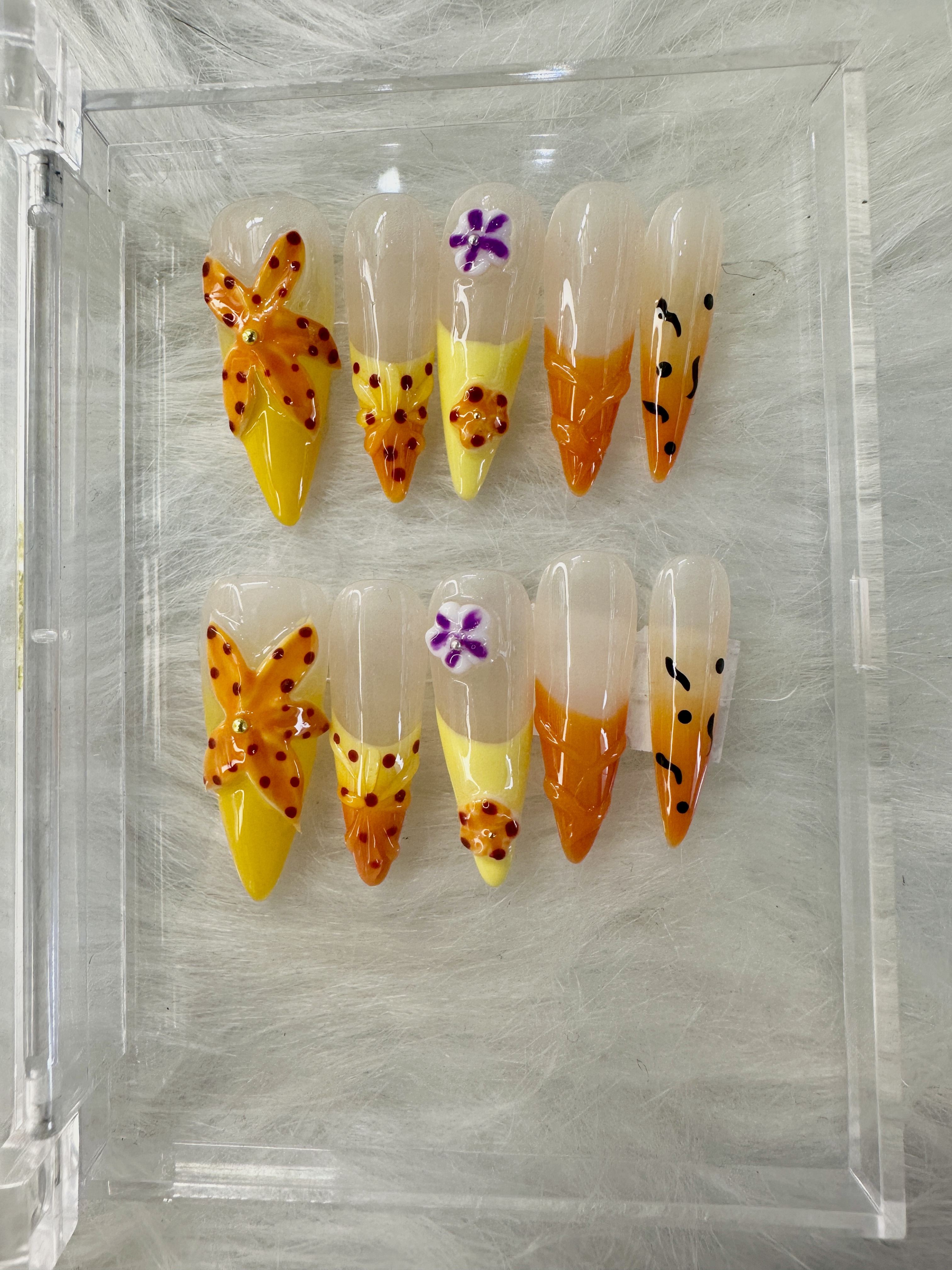 Sunset Bloom Press-On Nails