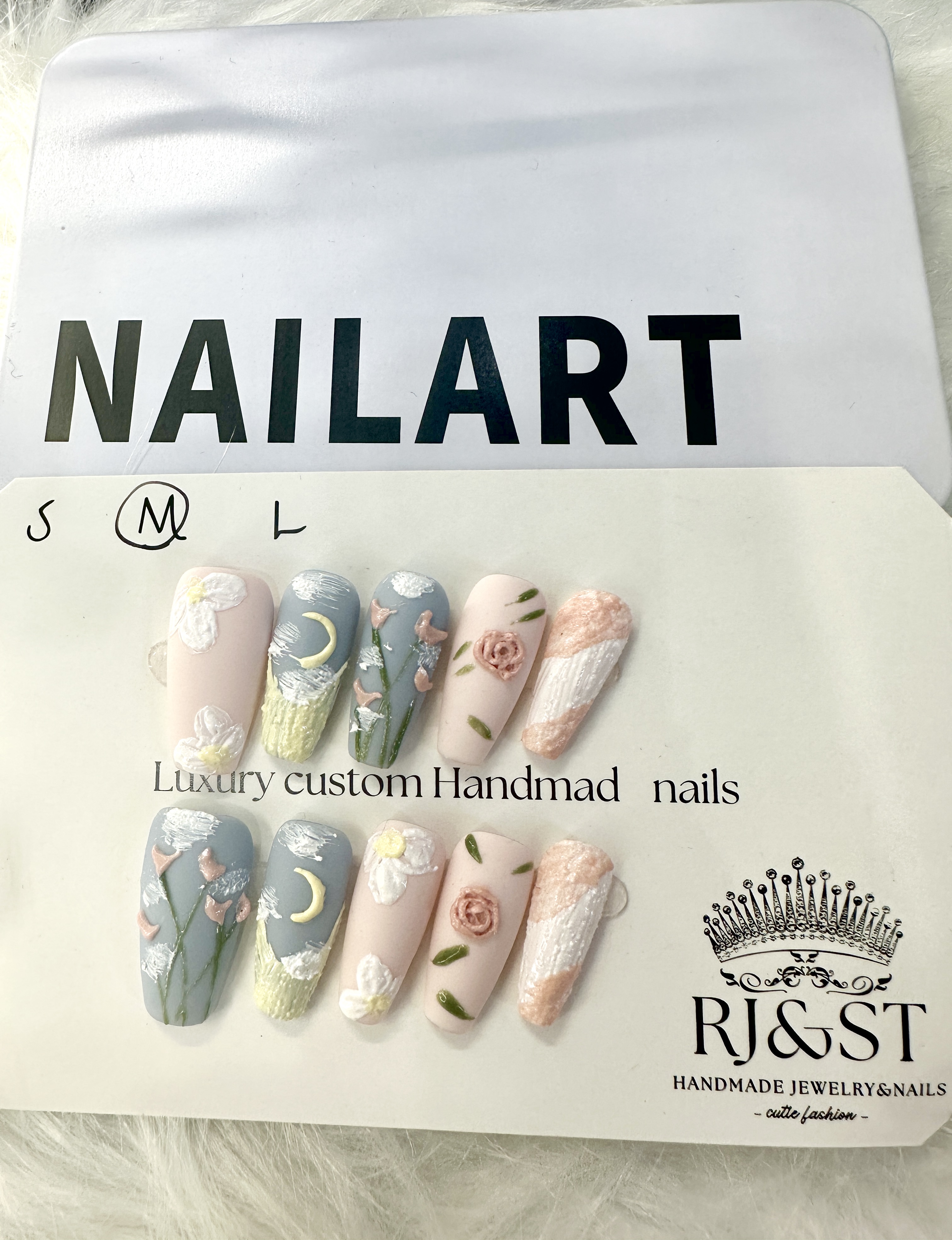 Whispers Under the Moon — Summer Limited Press-On Nails (Short Square)