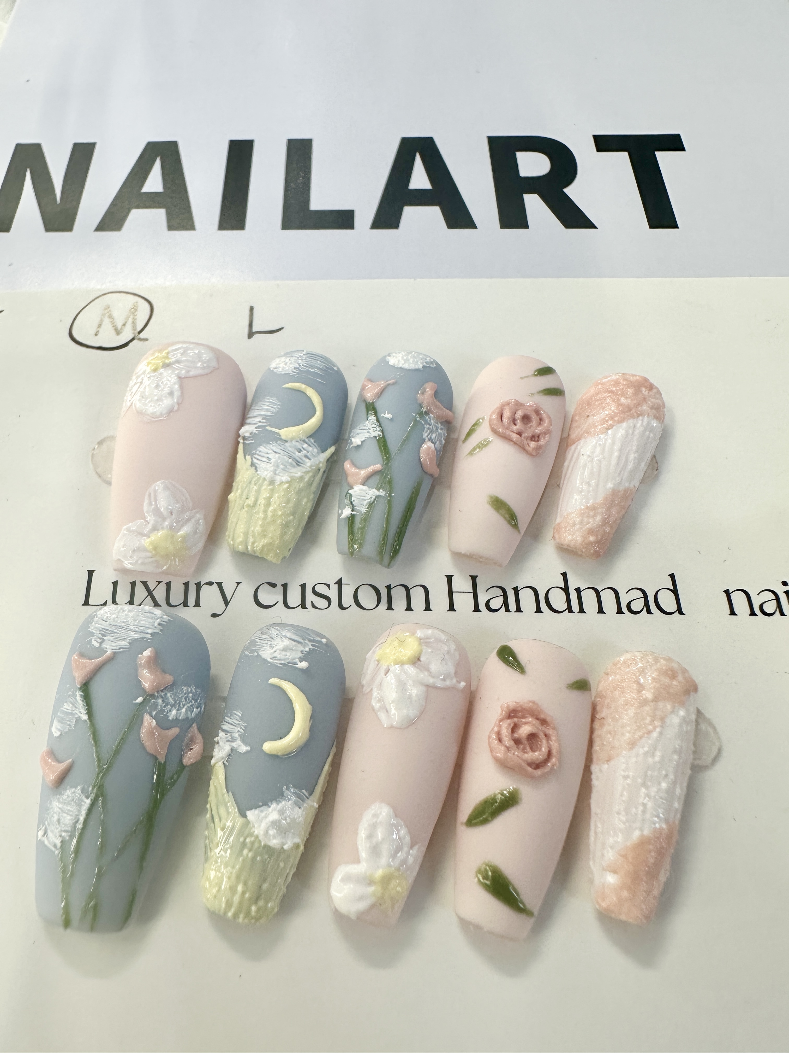 Whispers Under the Moon — Summer Limited Press-On Nails (Short Square)