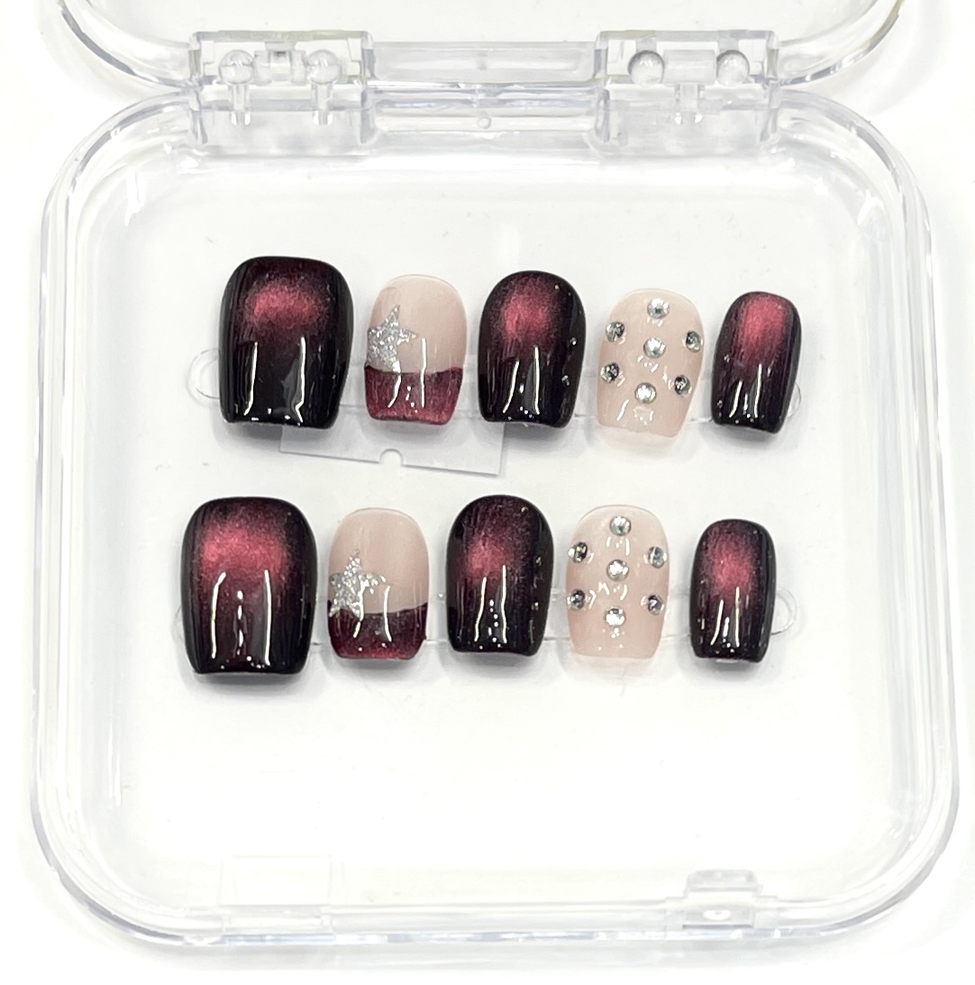 Midnight Starry Press-On Nails