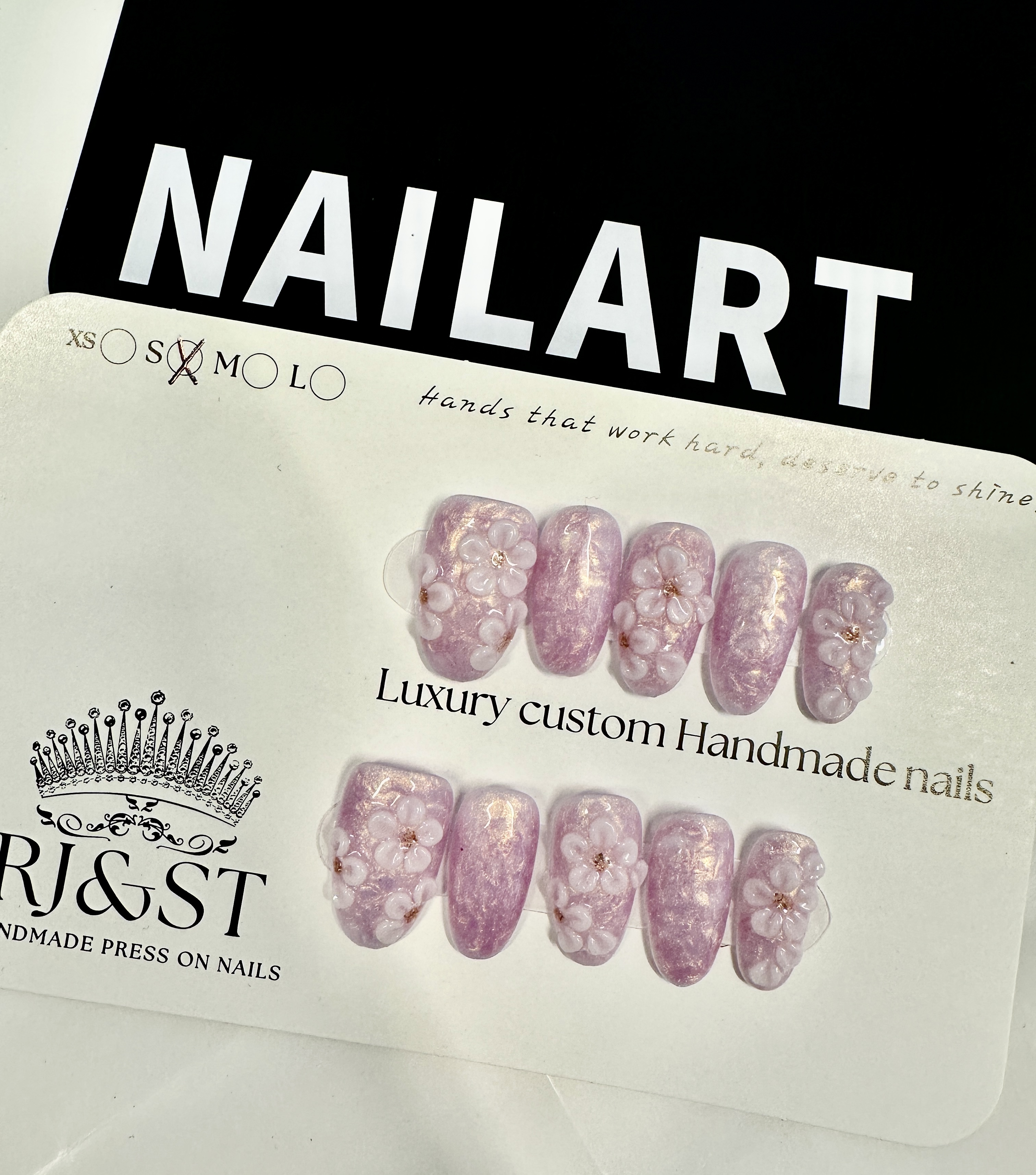 Sakura Whisper — Handmade Porcelain Pink Press-On Nails