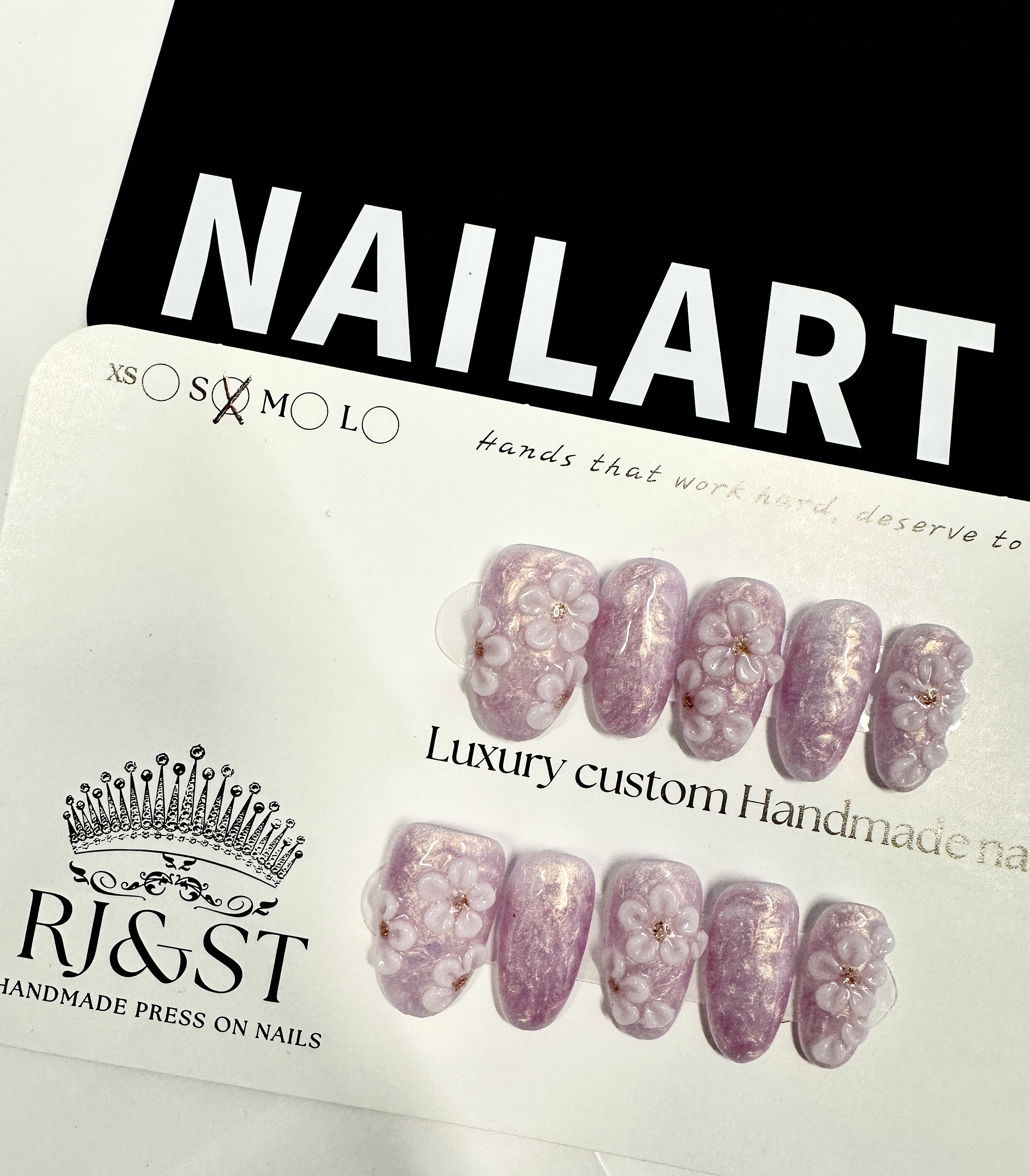 Sakura Whisper — Handmade Porcelain Pink Press-On Nails