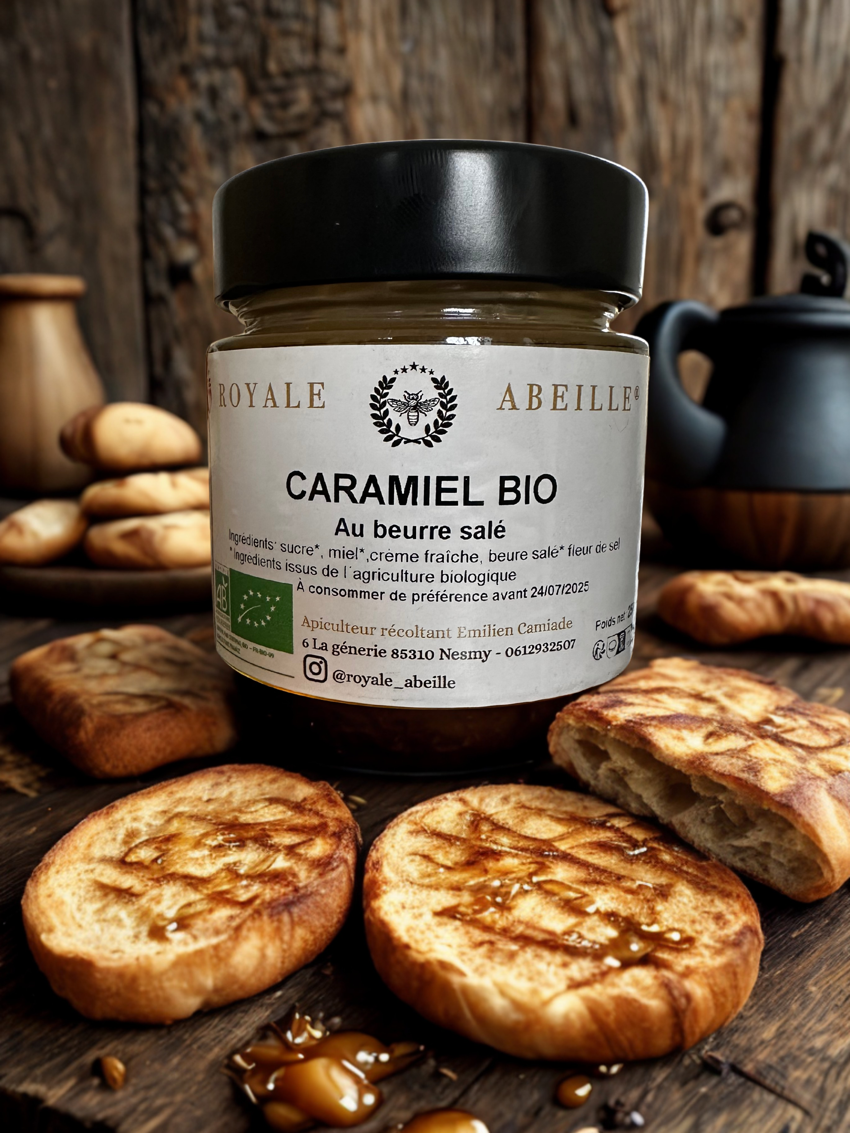 Caramiel au beurre salé bio 250g