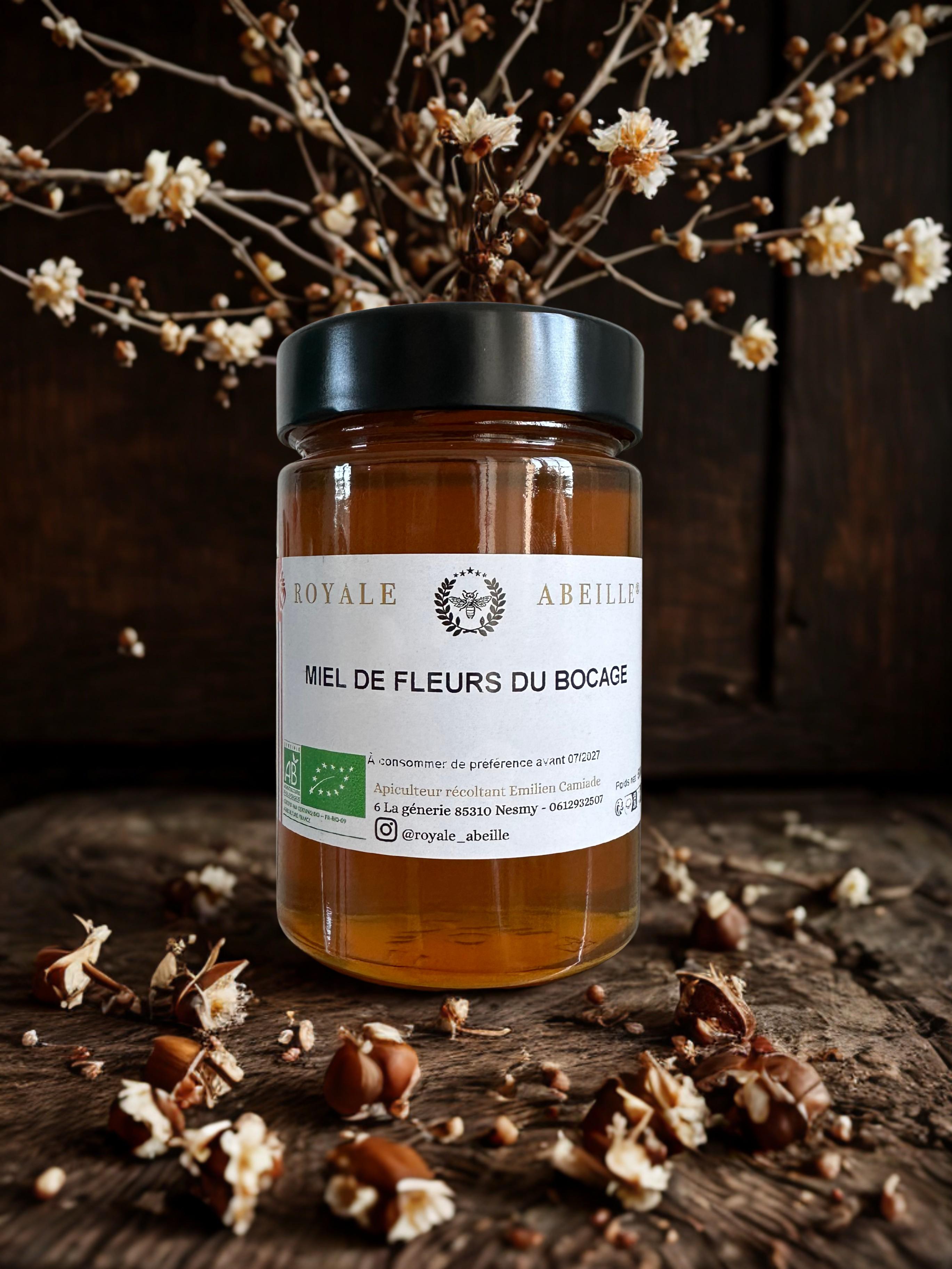 Miel de fleurs du bocage bio 500g