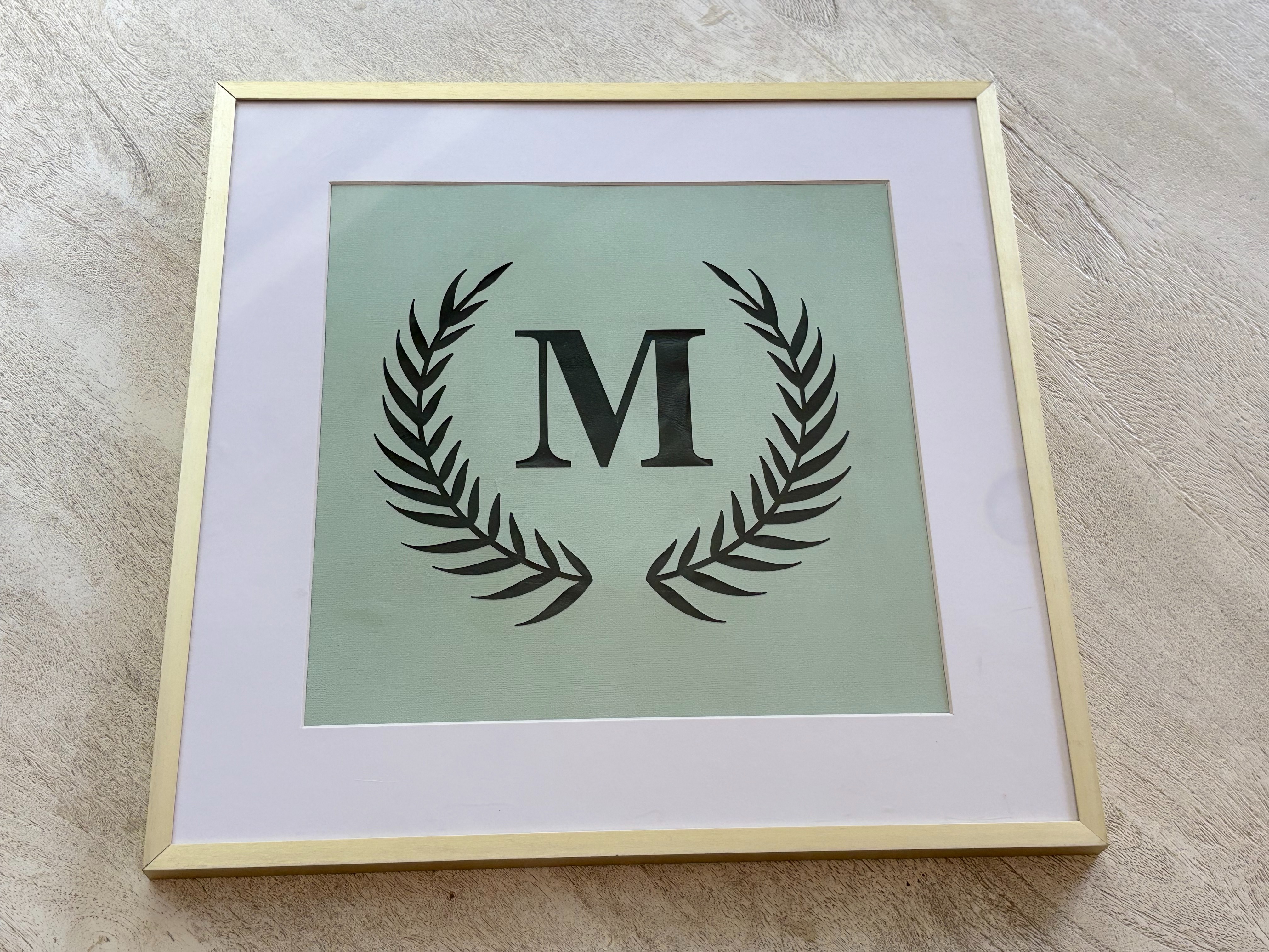 16" x 16" Monogram Frame