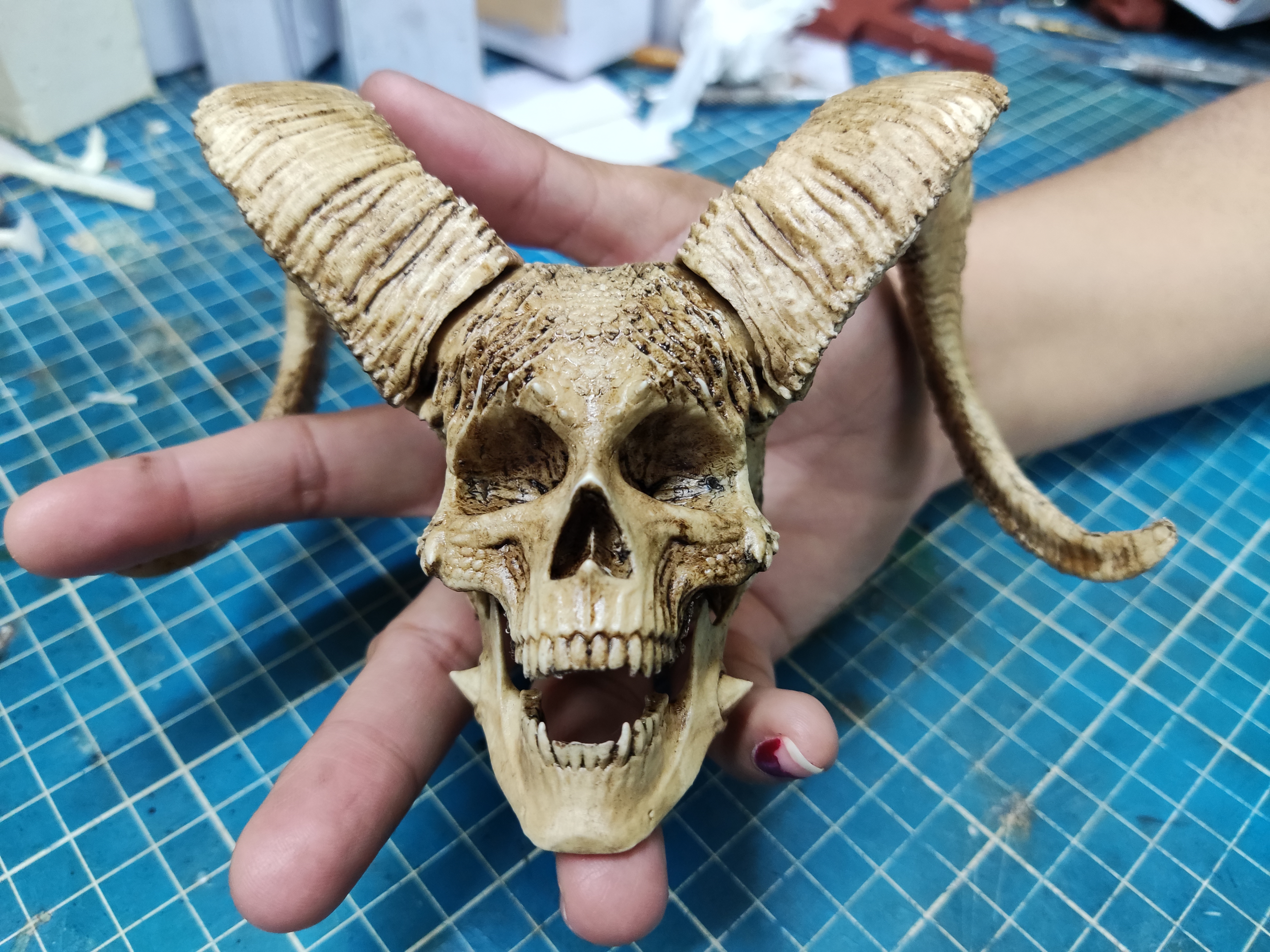 1/3 Scale Devil Skull moveable jaw