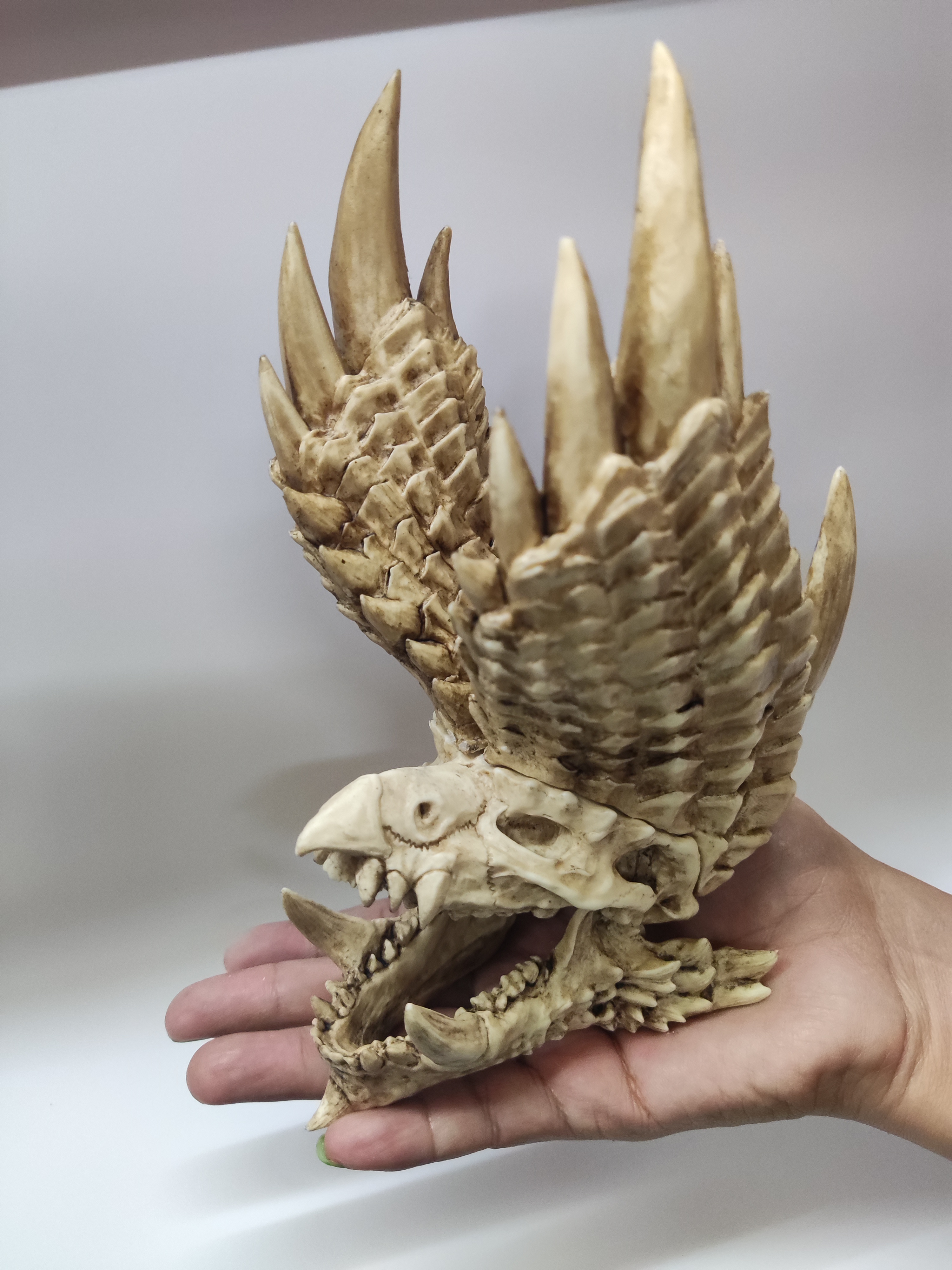 Alatreon Skull (Monster Hunter) Articulated Jaw