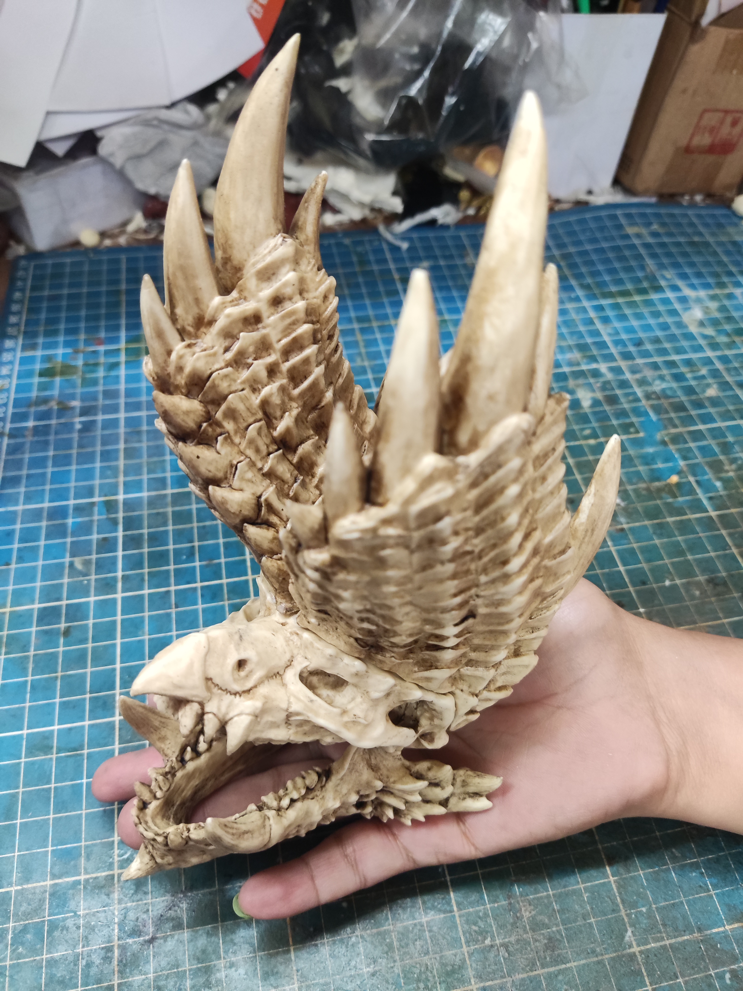 Alatreon Skull (Monster Hunter) Articulated Jaw
