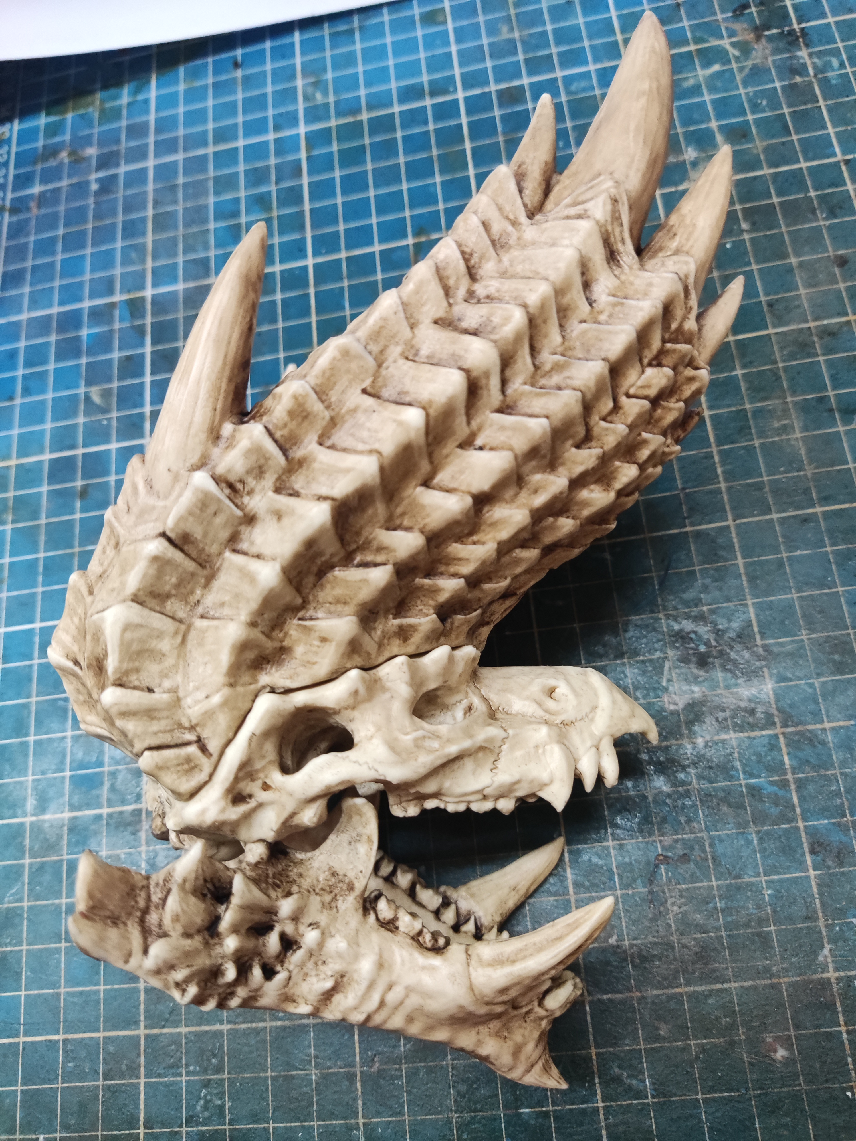 Alatreon Skull (Monster Hunter) Articulated Jaw
