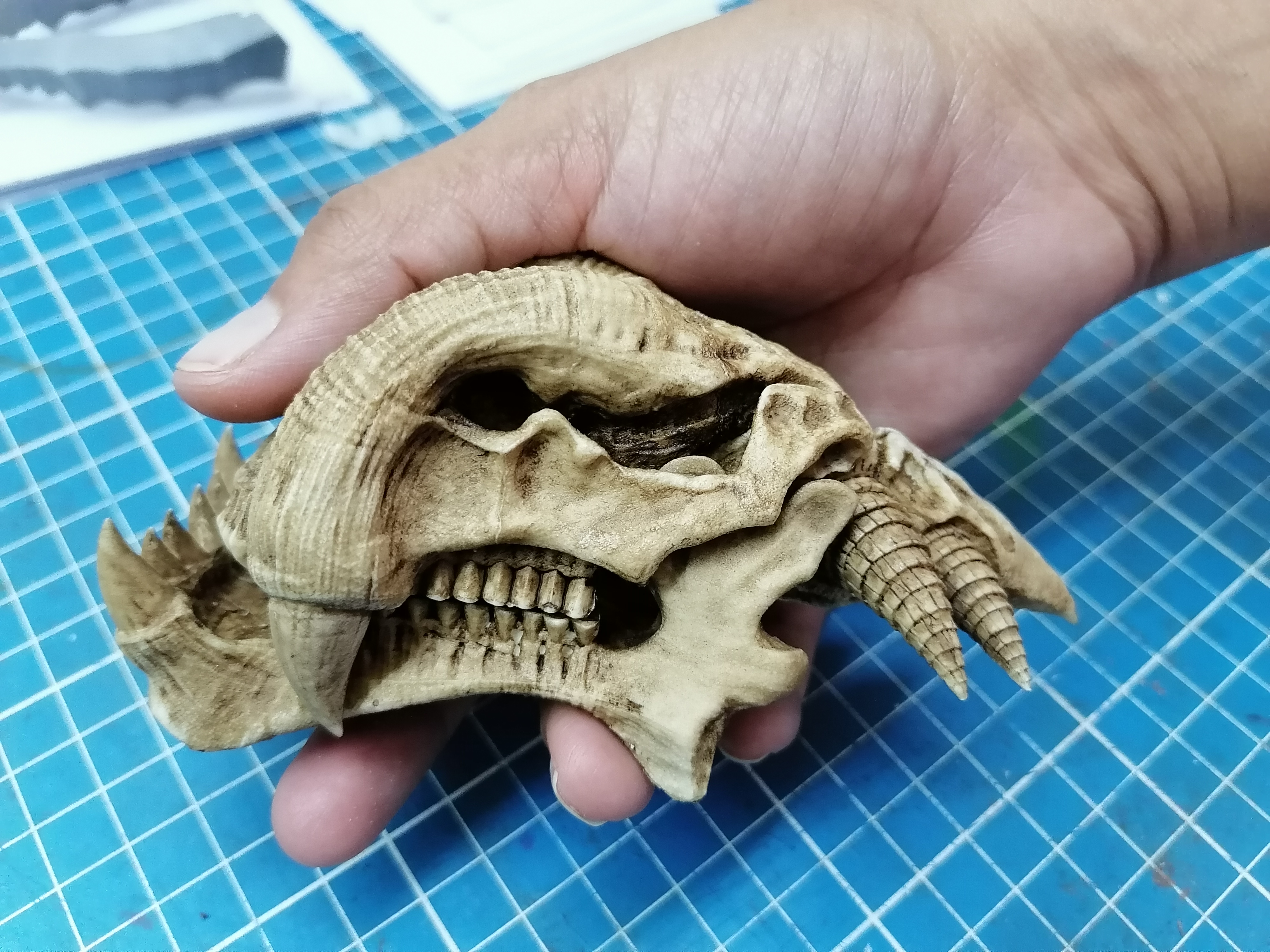 Alien skull "Predator 2" 1/6 scale (Trophy Skull)