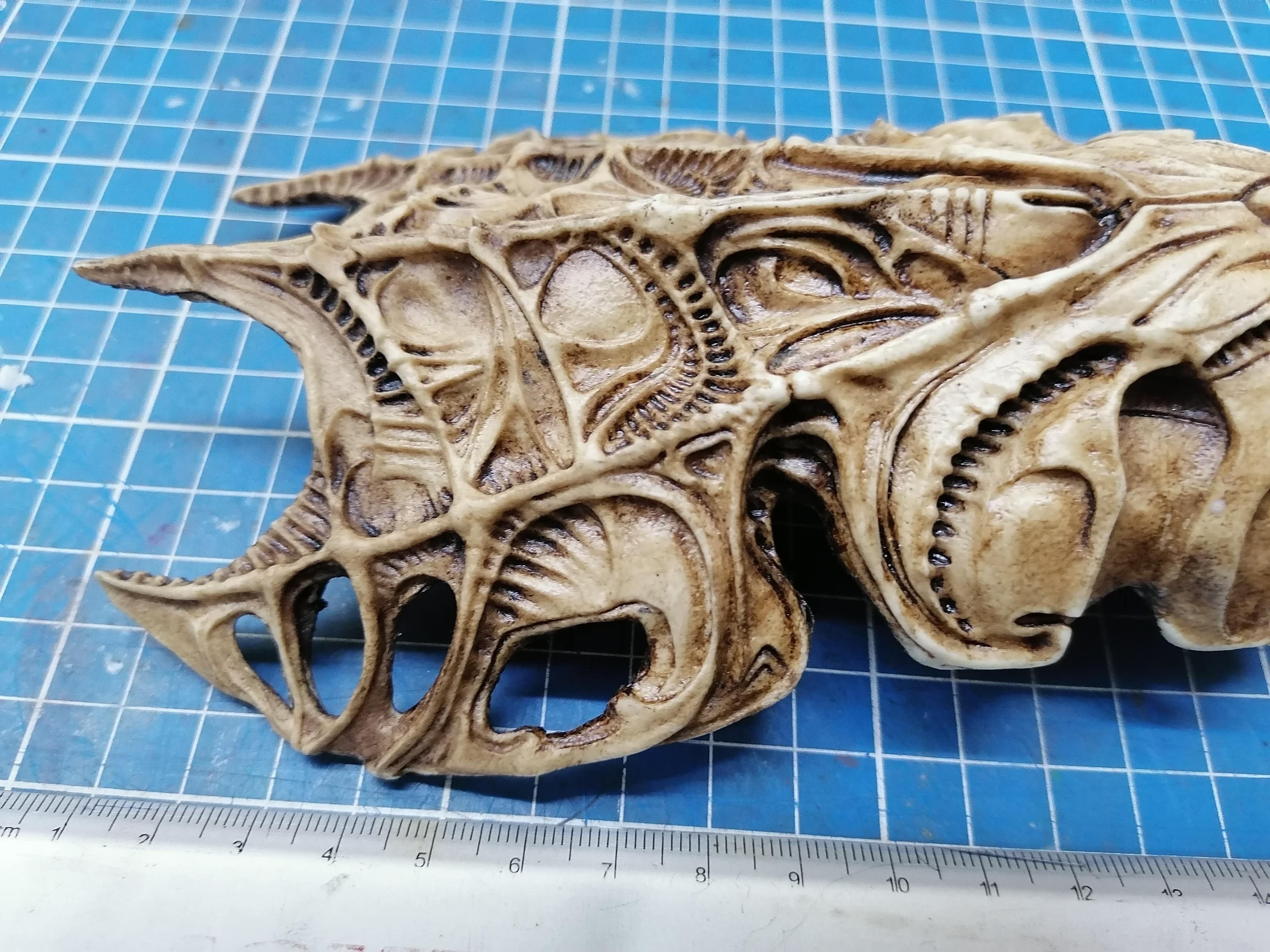 Alien Queen Skull "1/12 scale"