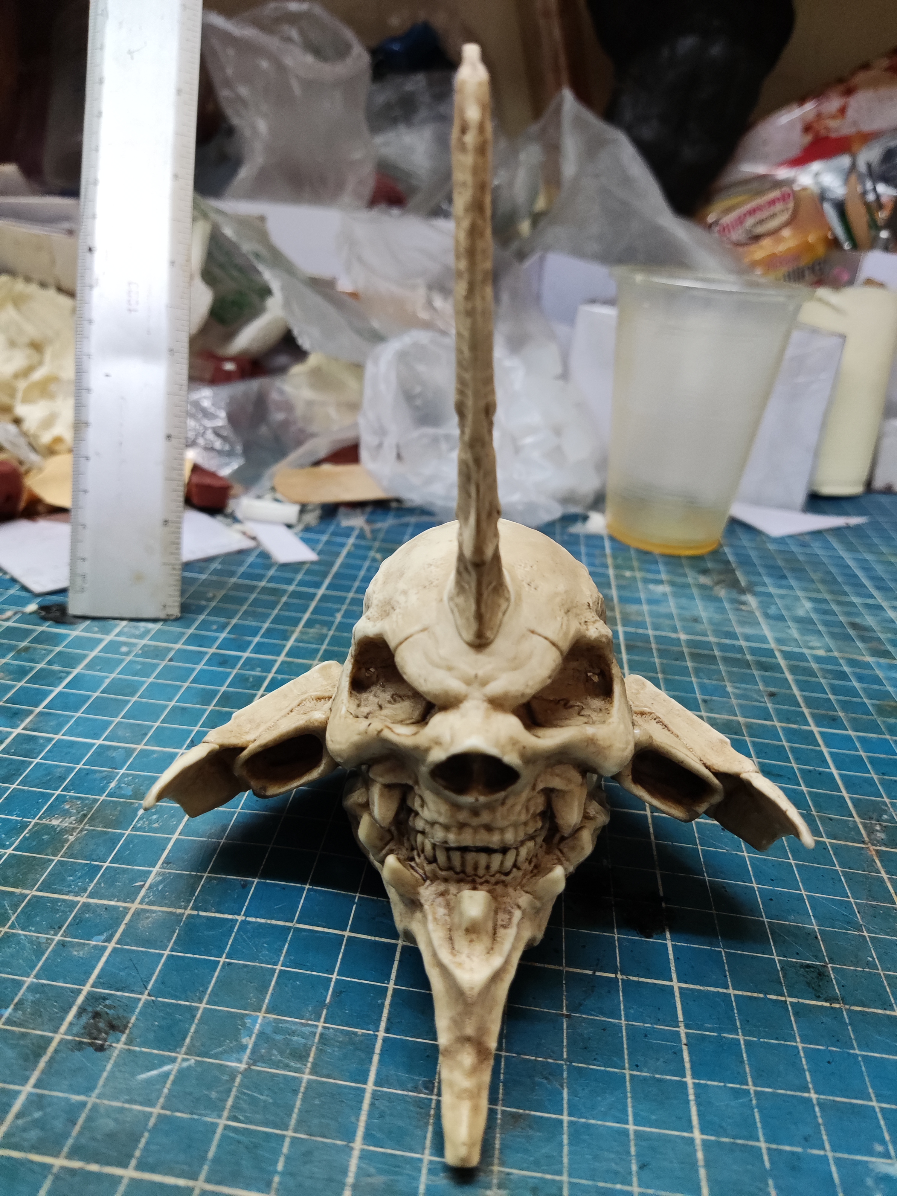 EVA01 Skull (Evangelion) Moveable jaw.
