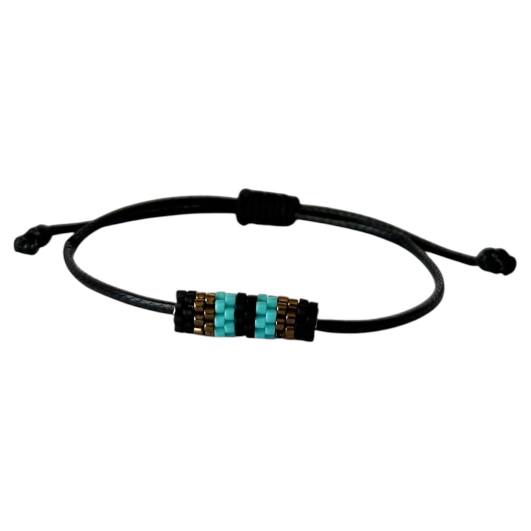 Pulsera Cuero Turquesa 