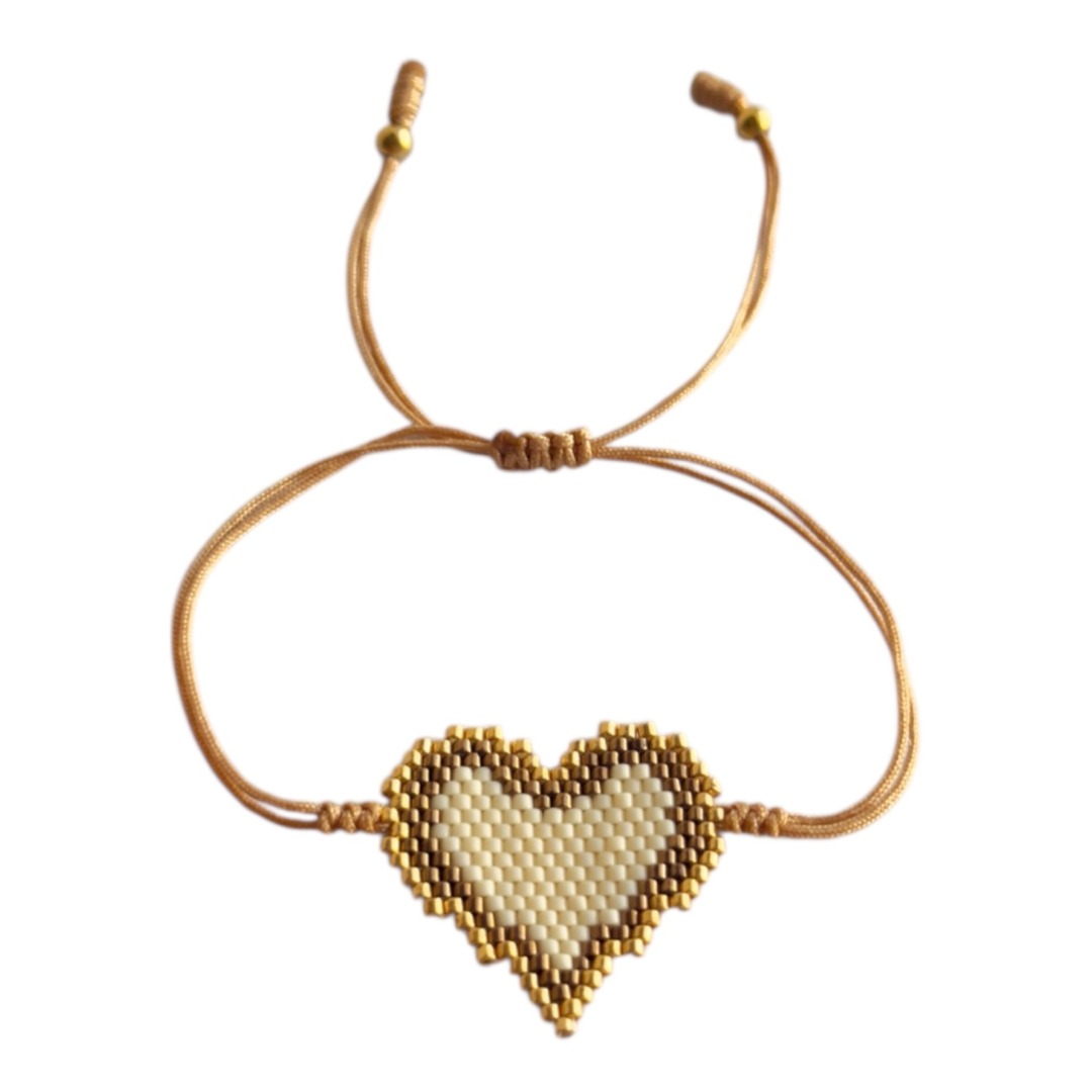 Pulsera Latidos - Crema