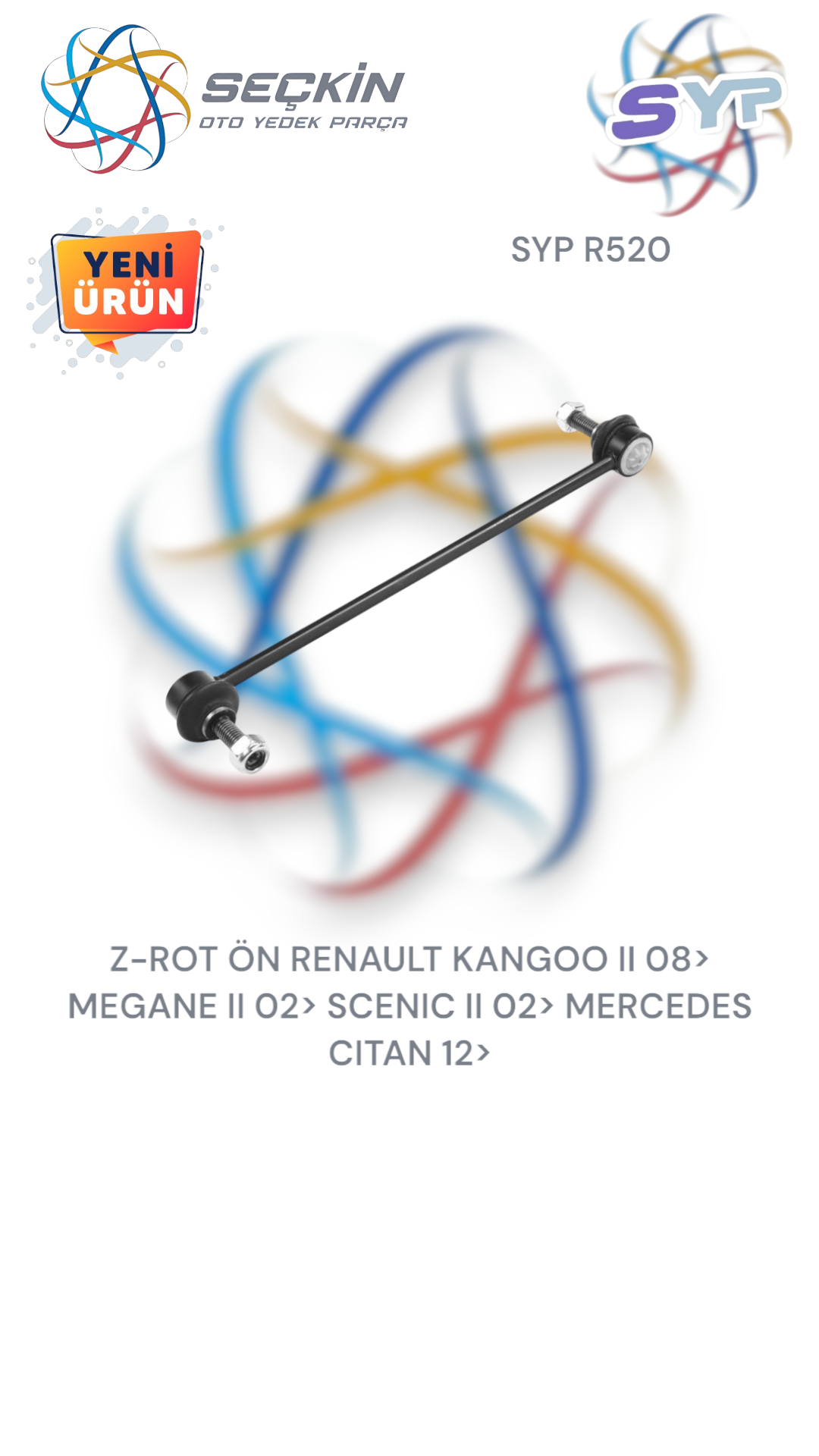 Z-ROT ÖN RENAULT KANGOO II 08> MEGANE II 02> SCENIC II 02> MERCEDES CITAN 12>