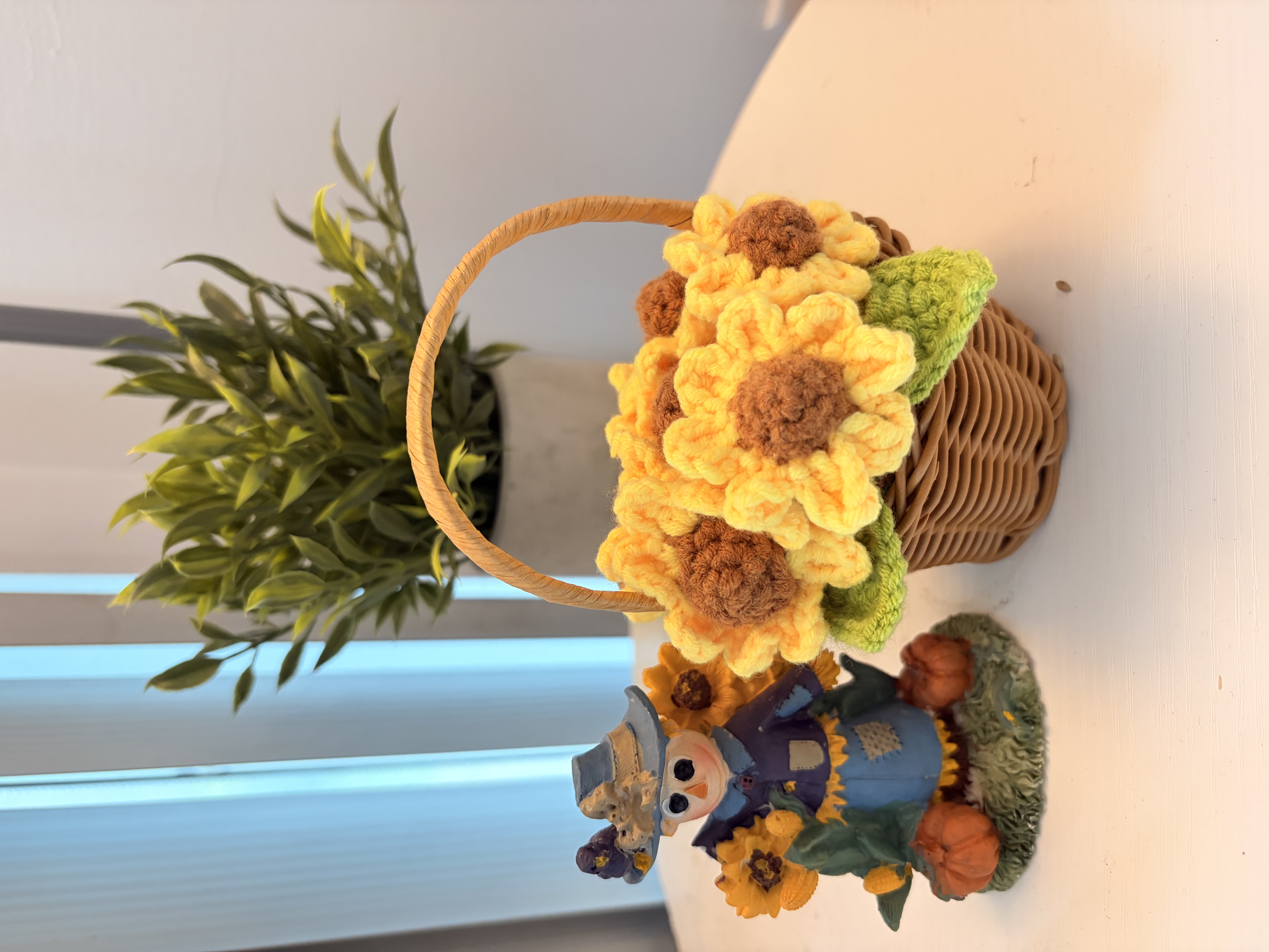 Crochet Flower Basket