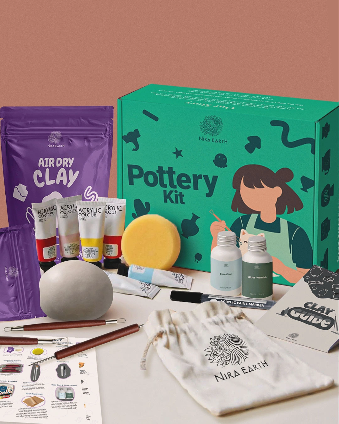 Nira Earth Pottery Kit - Ultimate Kit