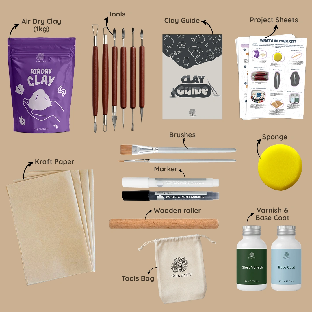 Nira Earth Pottery Kit - Beginner
