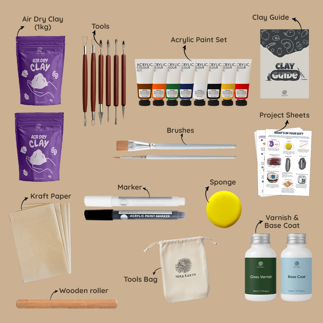 Nira Earth Pottery Kit - Ultimate Kit