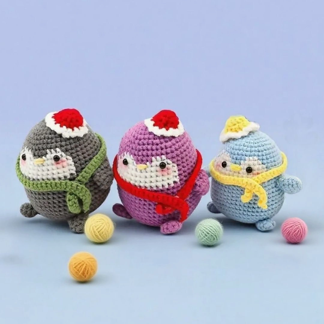 Three Penguins Beginner Crochet Kit