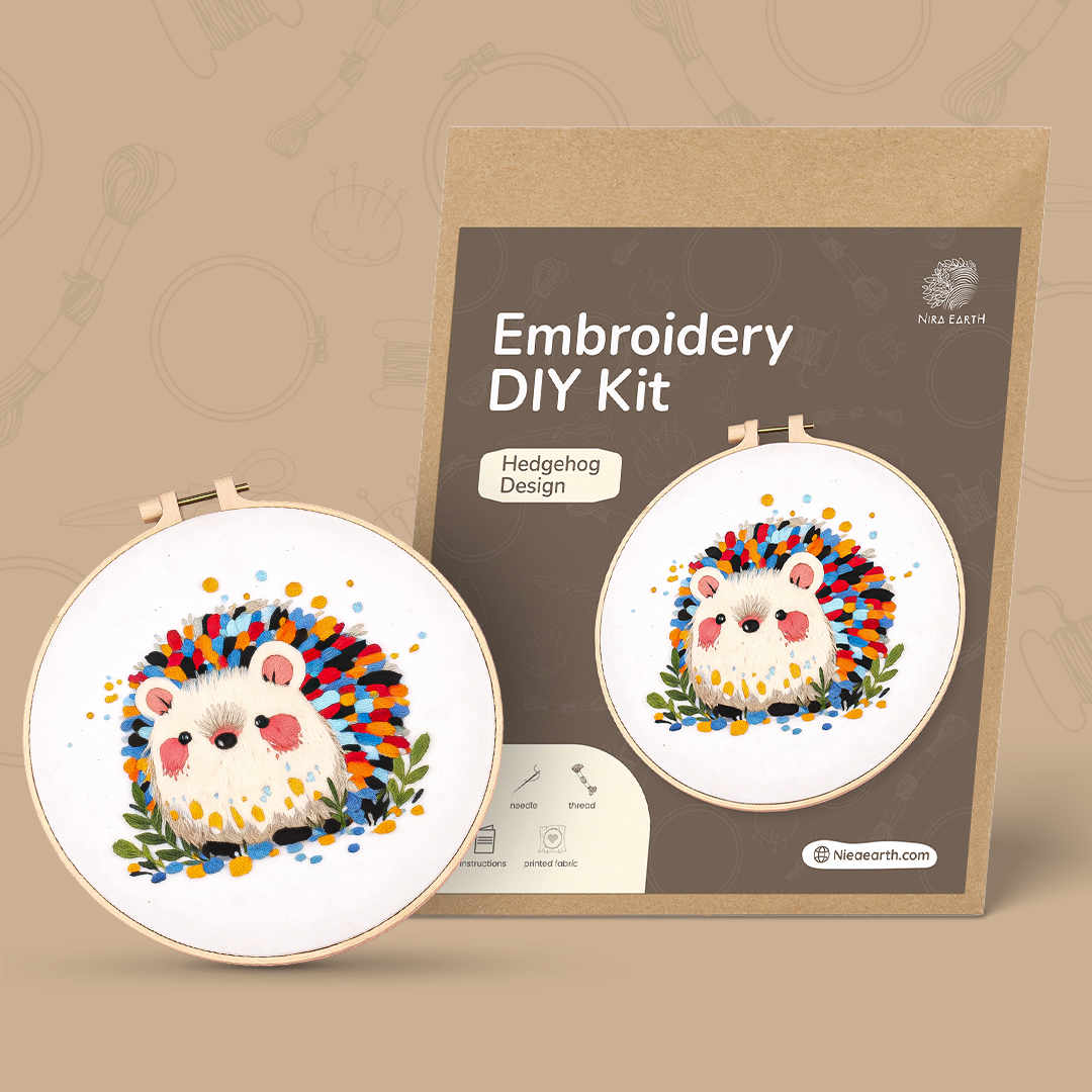 Embroidery DIY Kit — Hedgehog