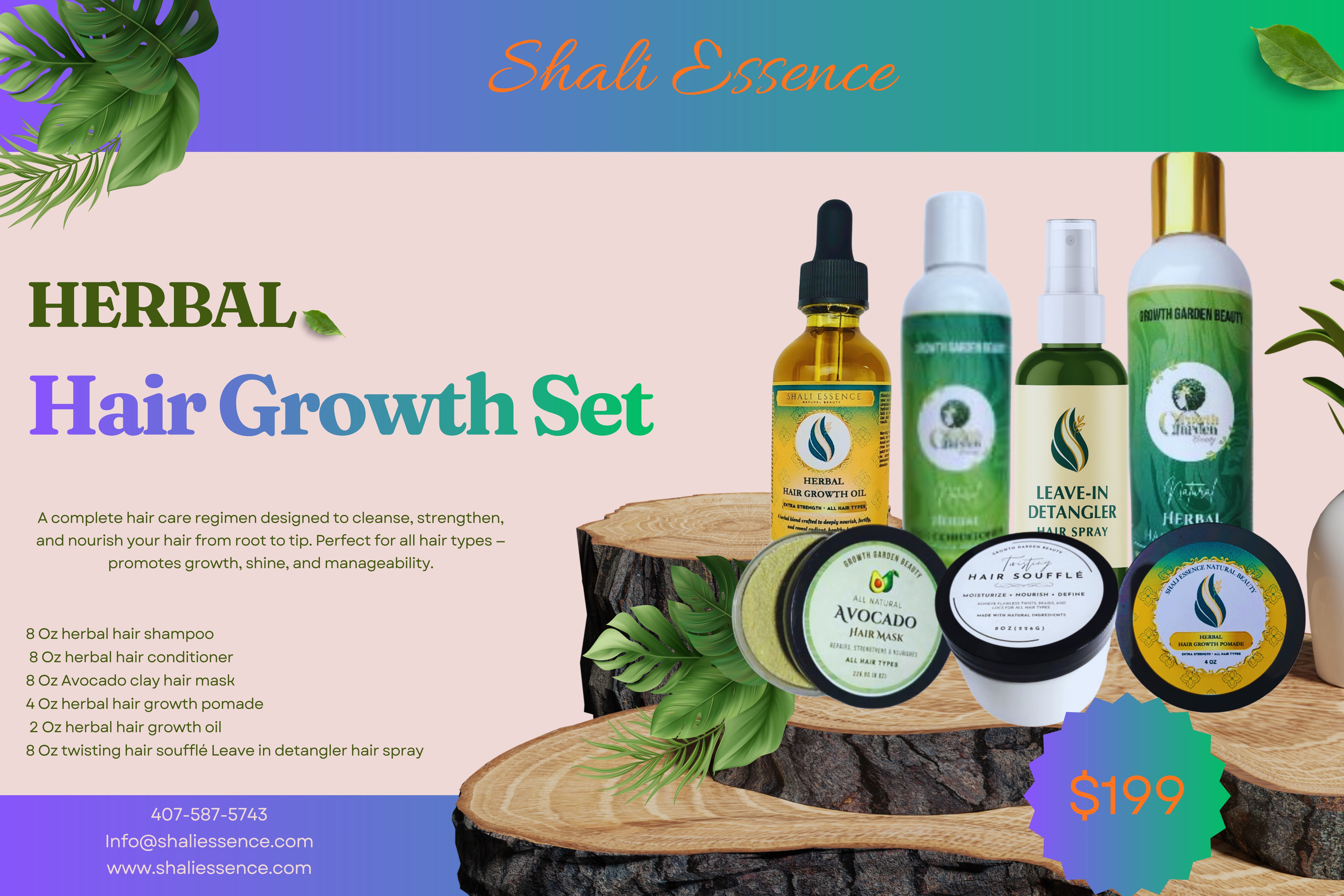 Herbal Hair Growth Set