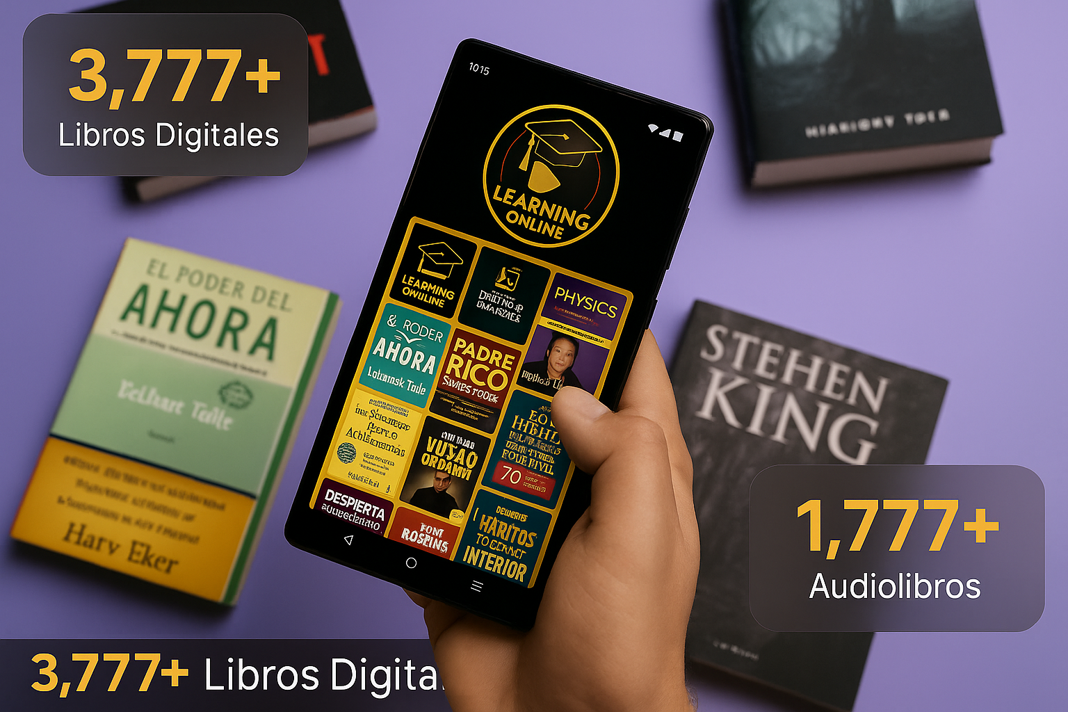 Biblioteca + 5000 Libros y Audiolibros Digital L.O.