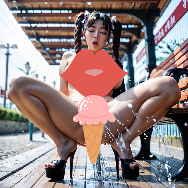  HOTTIES Performing Water Works and BDSM