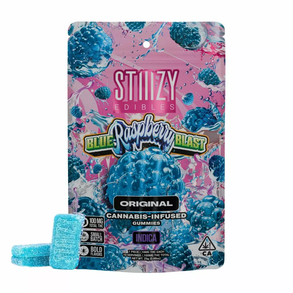 STIIIZY Edibles Blue Raspberry Blast Gummies