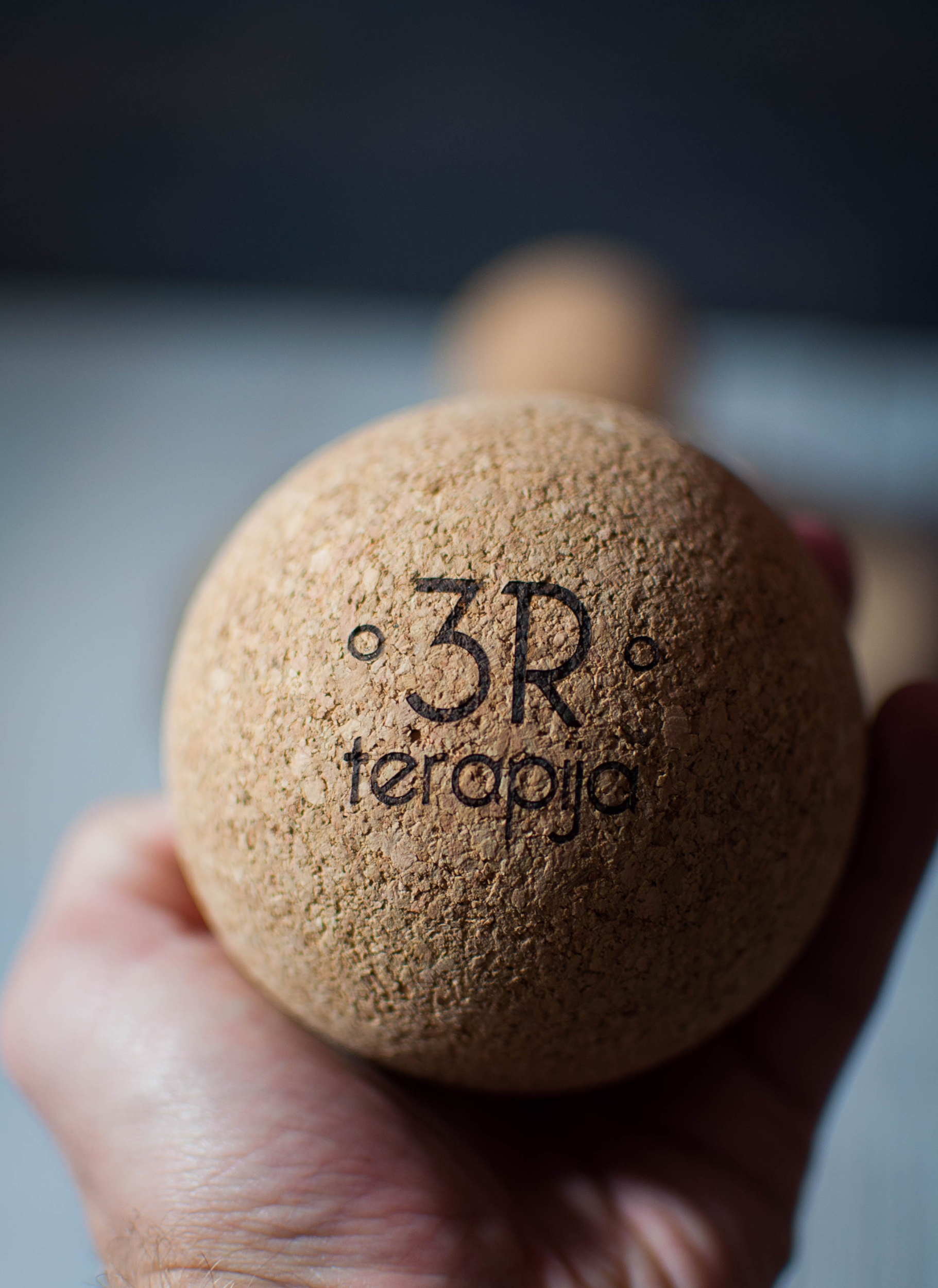 3R kamštinis masažo kamuoliukas 9CM