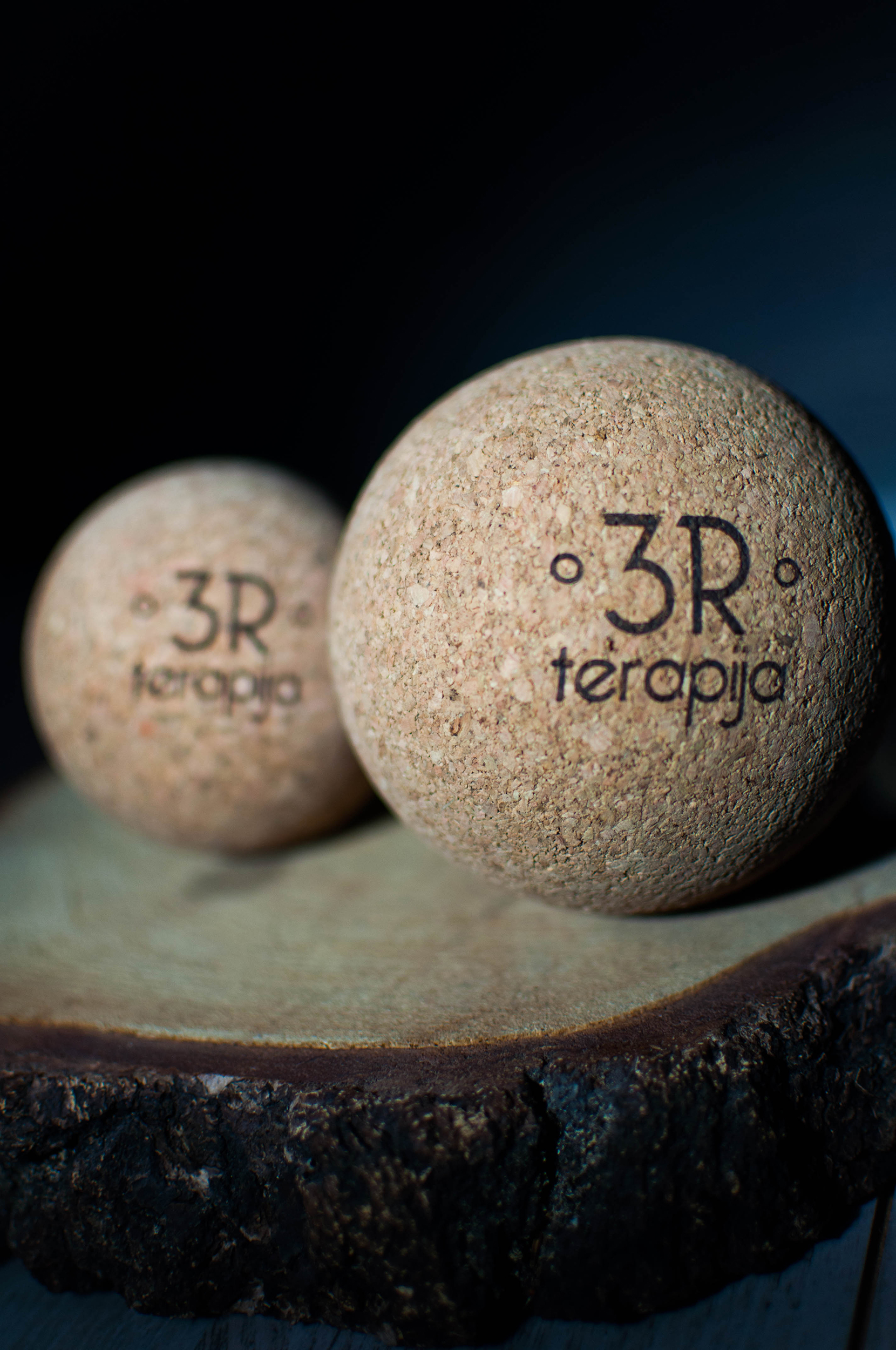 3R kamštinis masažo kamuoliukas 9CM