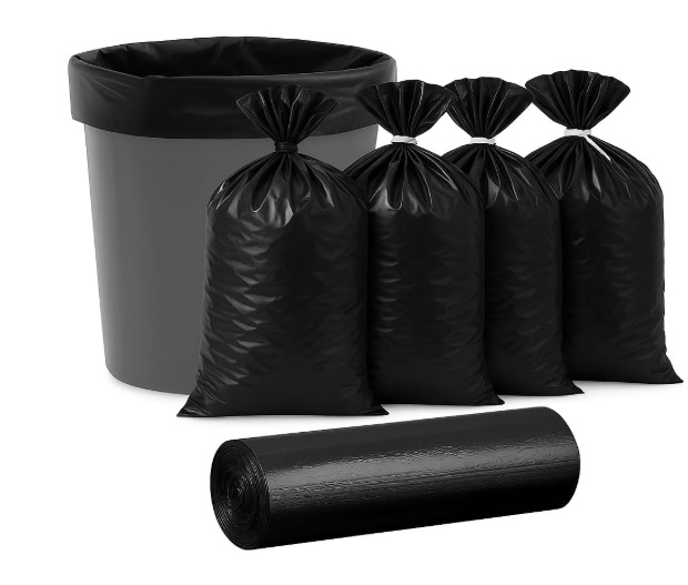 Black garbage bags