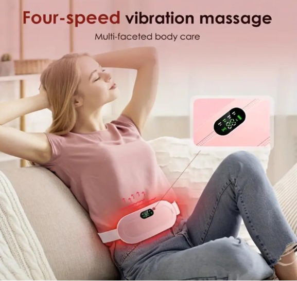 Heating Pad Massager with 6 Modes, Period Cramp and Back Pain Relief Device