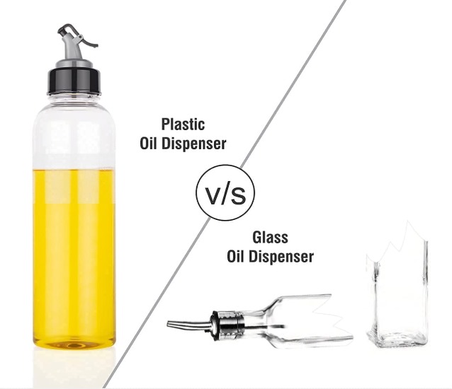 1L Oil Dispenser Bottle – Leak-Proof, Drip-Free Spout & Secure Lid – BPA-Free Clear Plastic for Cooking Oil & Vinegar