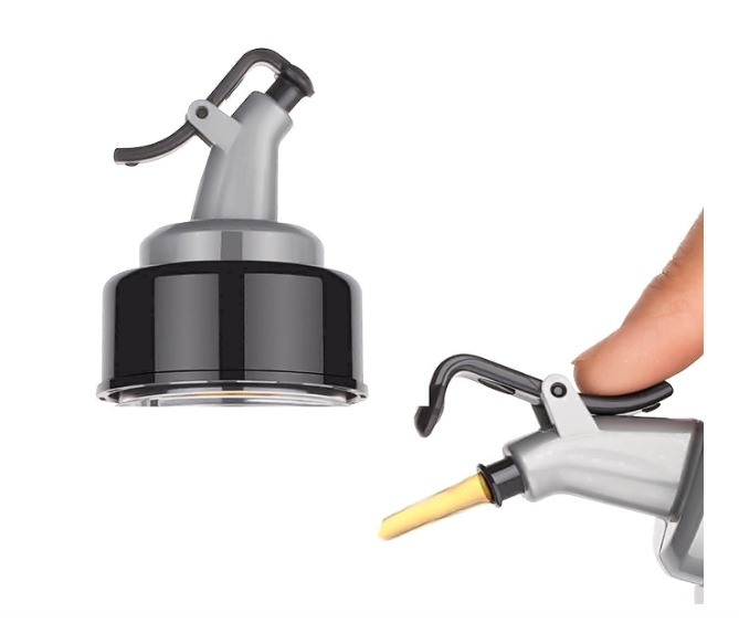 1L Oil Dispenser Bottle – Leak-Proof, Drip-Free Spout & Secure Lid – BPA-Free Clear Plastic for Cooking Oil & Vinegar