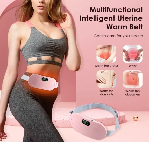Heating Pad Massager with 6 Modes, Period Cramp and Back Pain Relief Device