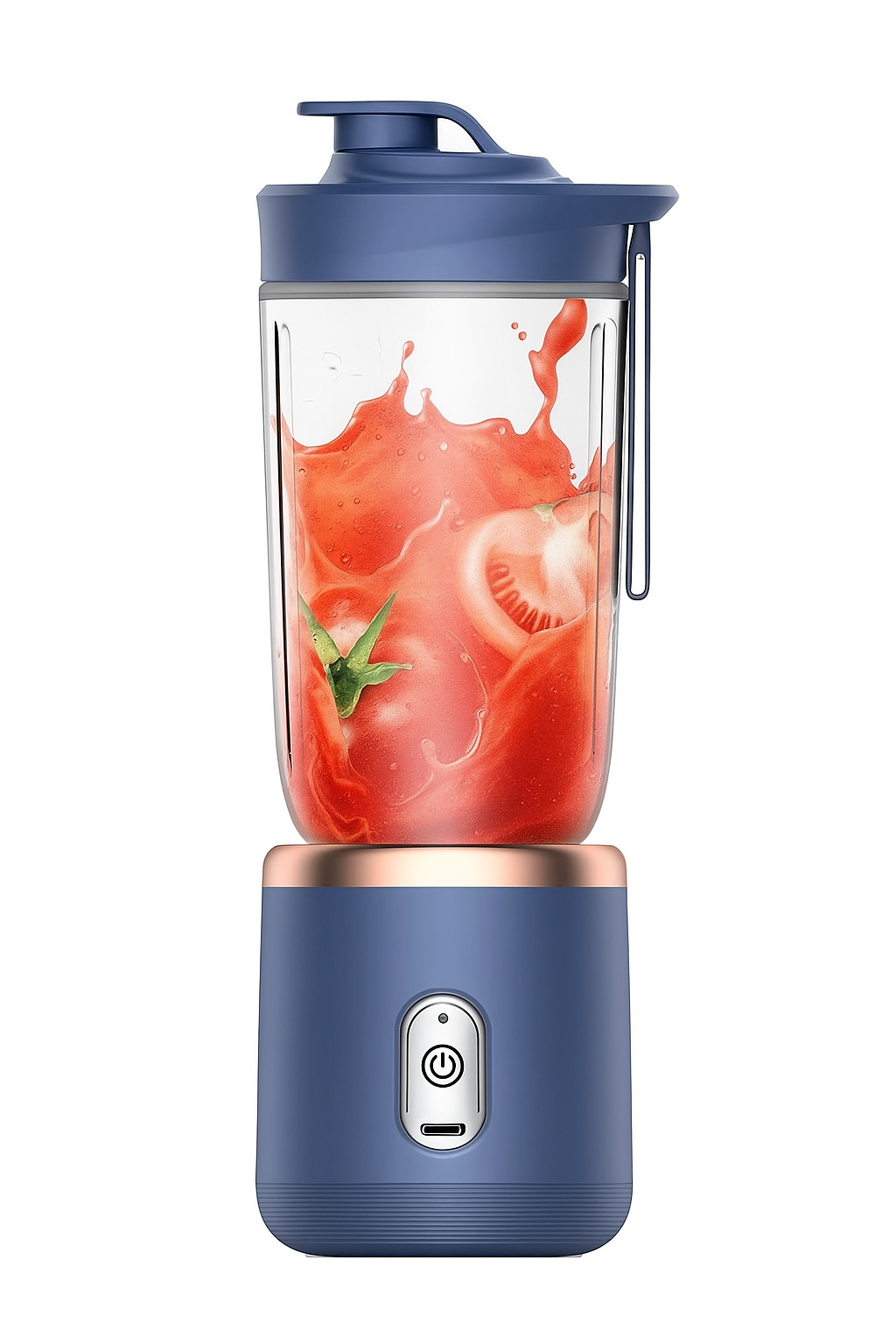 Portable Blender - 400 ml USB Rechargeable Smoothie Maker with 1800mAh Battery, Mini Electric Juicer Bottle & Shake Mixer for Fruits and Juices