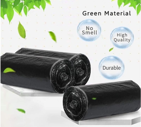 Black garbage bags