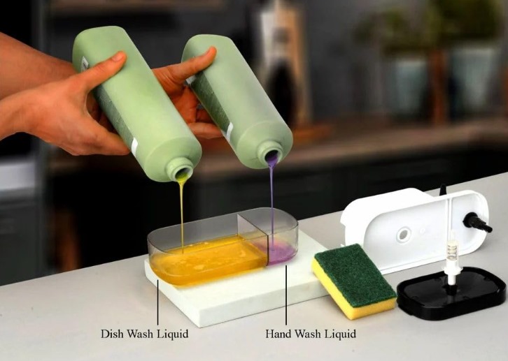 Multifunctional Soap Dispenser with Sponge Holder