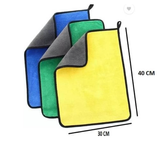 Heavy Microfiber Cleaning Cloths (Pack of 3)