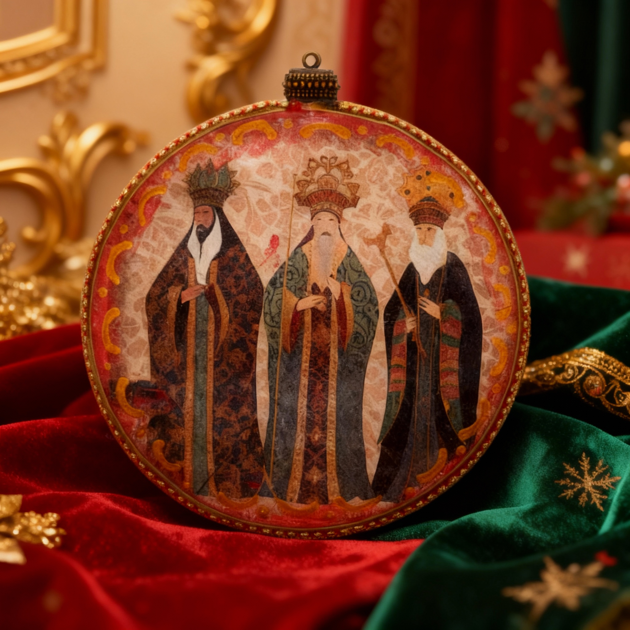 Medallón decorativo Reyes Magos 04